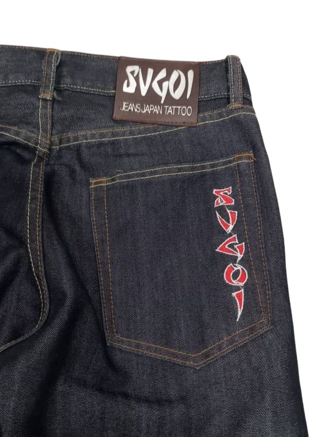 Dragonfly × Japanese Brand × Vintage Vintage Japanese Brand Sukajan Koi Embroidery Denim Size US 30 / EU 46 - 8 Thumbnail