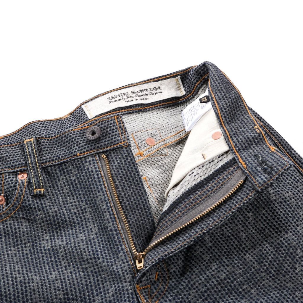 Kapital × Kapital Kountry Kapital Century Denim Indigo No 7S 5p Monkey Cisco- Stone Size US 32 / EU 48 - 5 Thumbnail