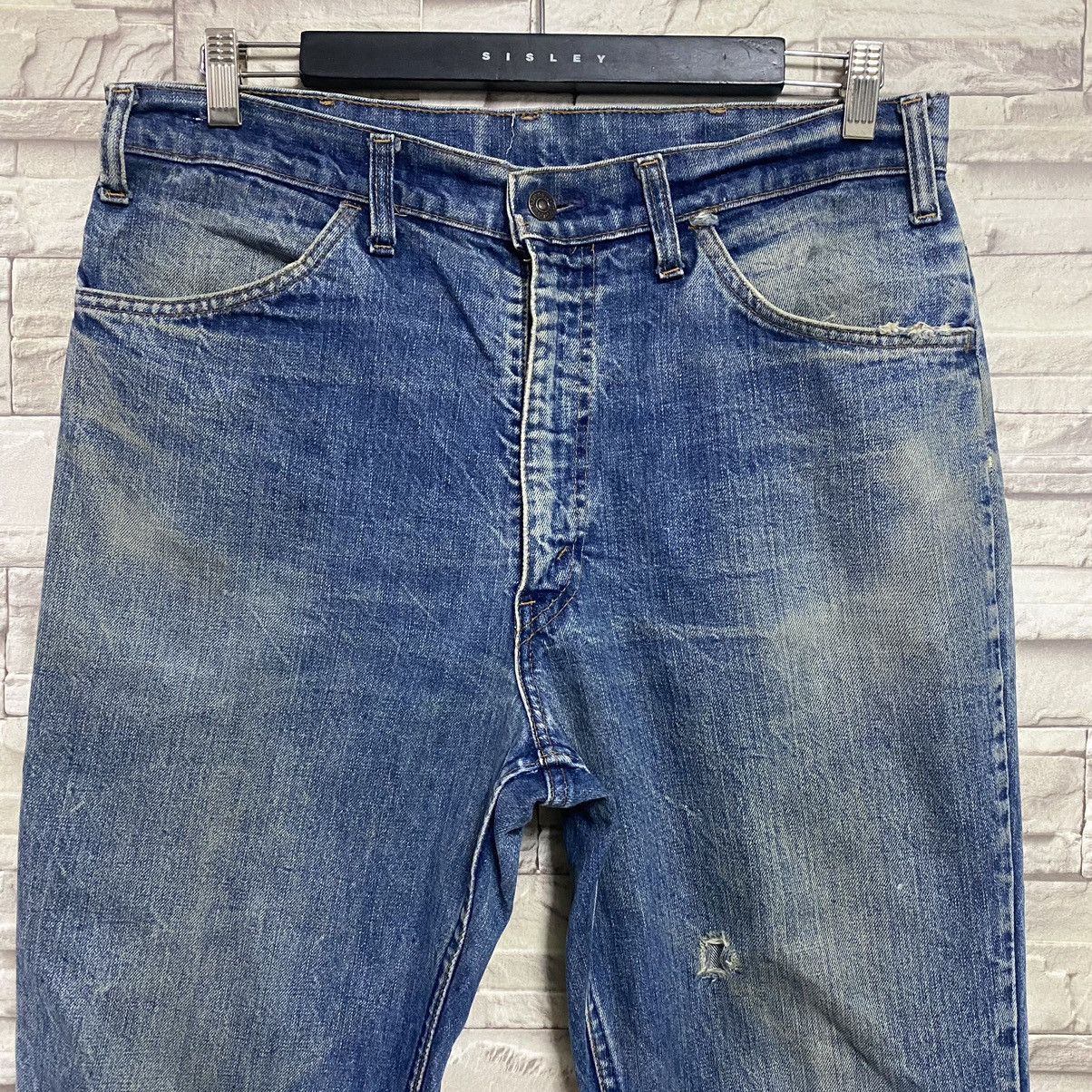 Levi's Vintage 70s Levis 646 Orangetab Bell Bottom Jeans Button10 Size US 34 / EU 50 - 4 Thumbnail