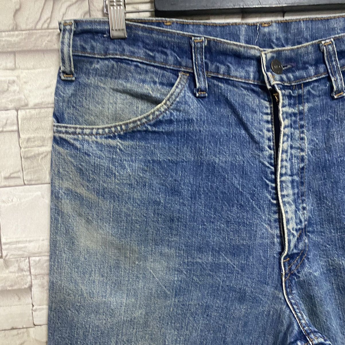 Levi's Vintage 70s Levis 646 Orangetab Bell Bottom Jeans Button10 Size US 34 / EU 50 - 5 Thumbnail