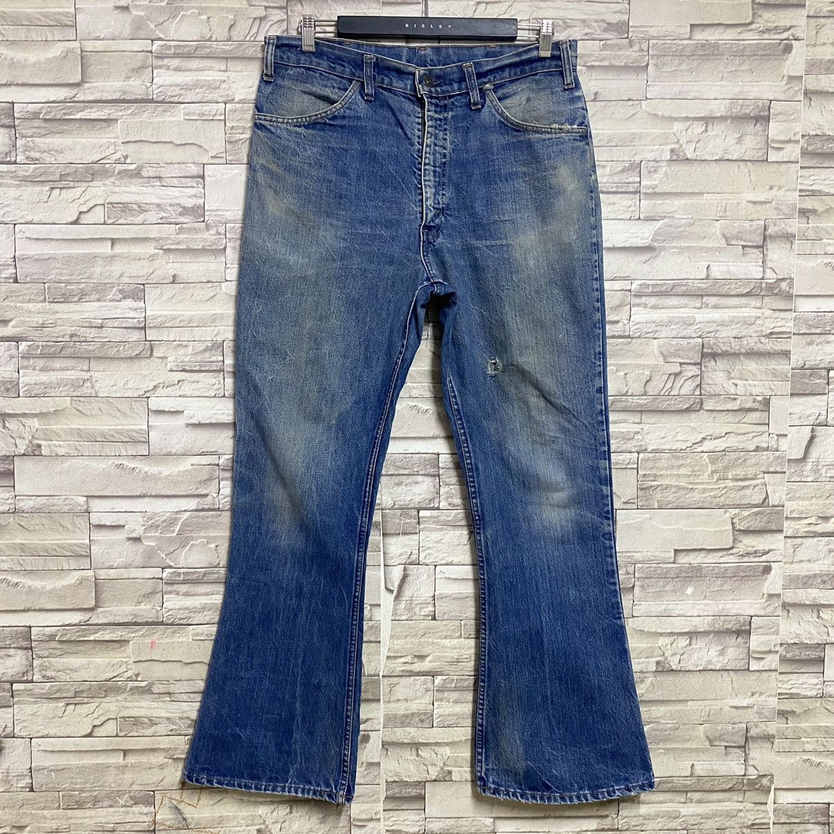 Levi's Vintage 70s Levis 646 Orangetab Bell Bottom Jeans Button10 Size US 34 / EU 50 - 3 Thumbnail
