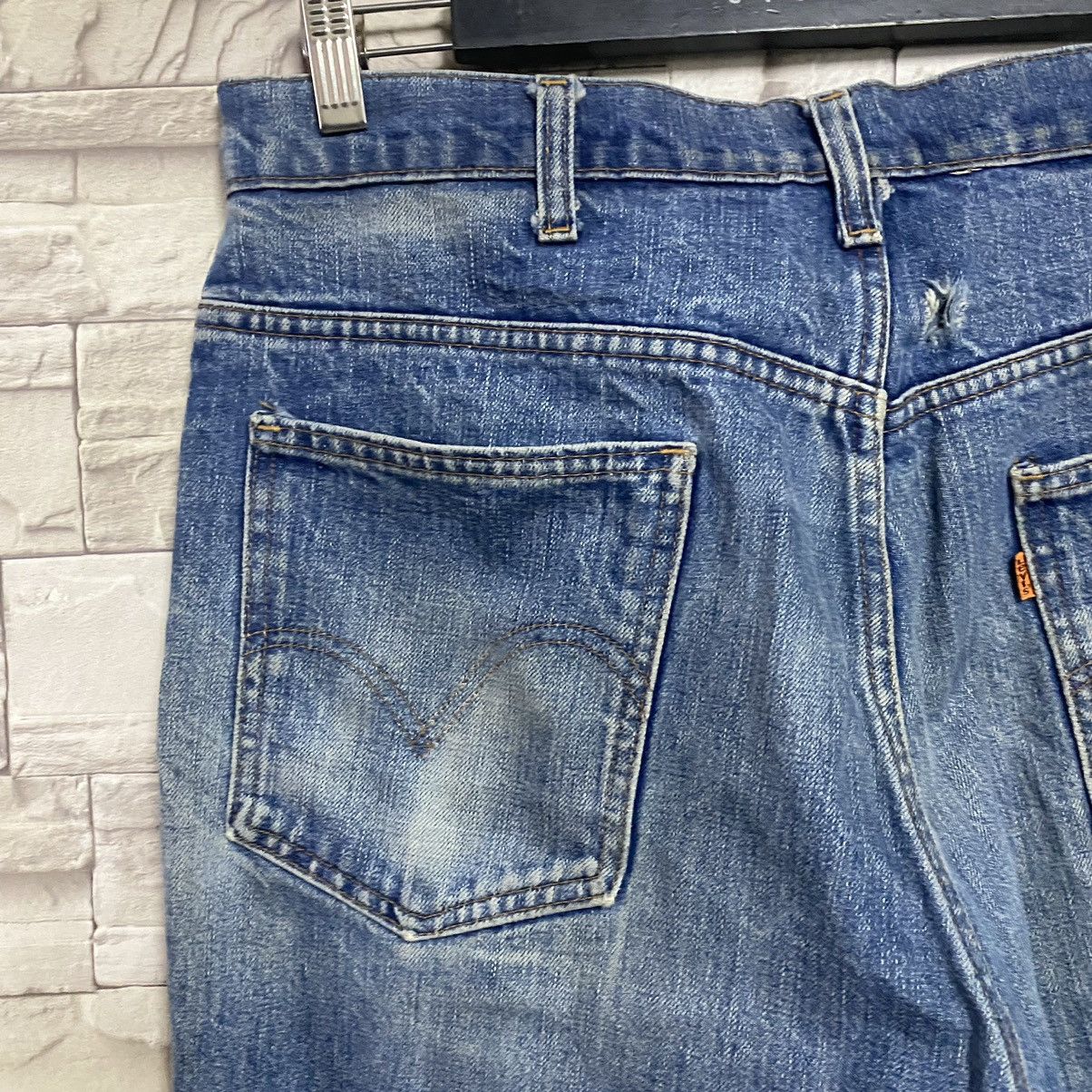 Levi's Vintage 70s Levis 646 Orangetab Bell Bottom Jeans Button10 Size US 34 / EU 50 - 13 Thumbnail