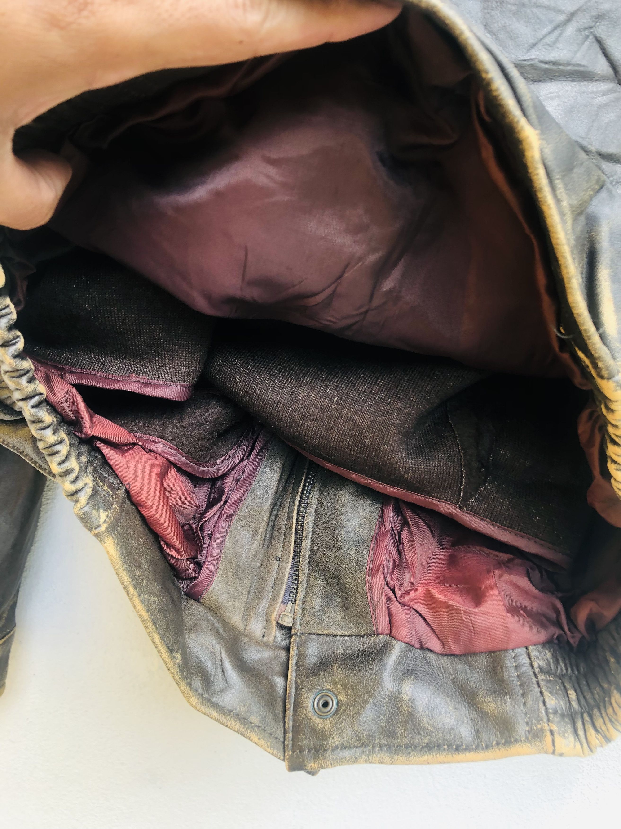 Japanese Brand × Vintage Vintage Special Forces Leather Jacket Design Fashion Style Size US L / EU 52-54 / 3 - 11 Thumbnail