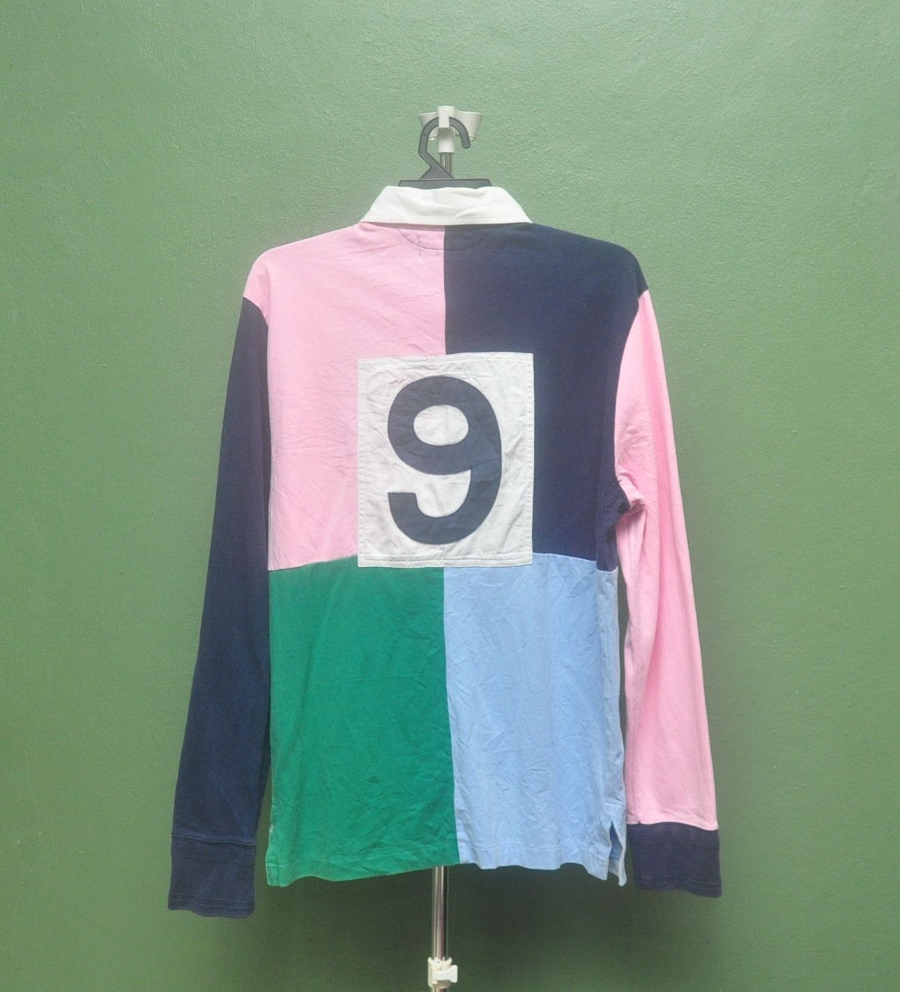 Polo Ralph Lauren × Vintage Vintage Polo Ralph Lauren Number Nine Colourful Long Sleeve Size US L / EU 52-54 / 3 - 2 Thumbnail