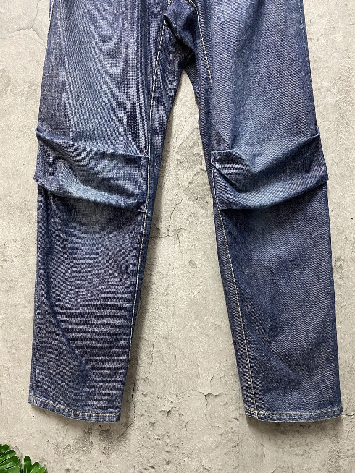 20471120 × Beauty Beast Archive 90’s Beauty Beast Engineered Buckle Back Denim Pants Size US 32 / EU 48 - 5 Thumbnail