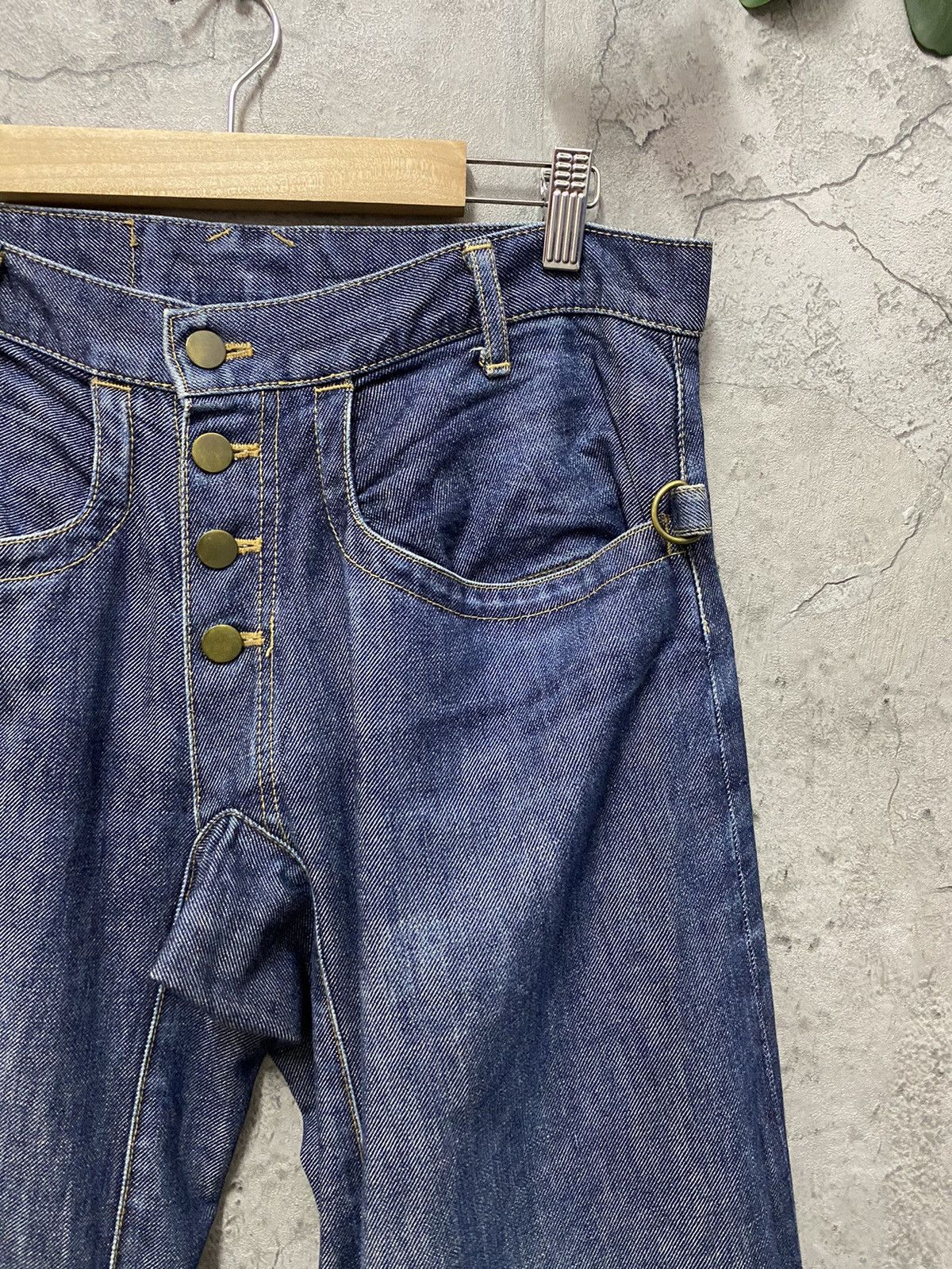 20471120 × Beauty Beast Archive 90’s Beauty Beast Engineered Buckle Back Denim Pants Size US 32 / EU 48 - 8 Thumbnail