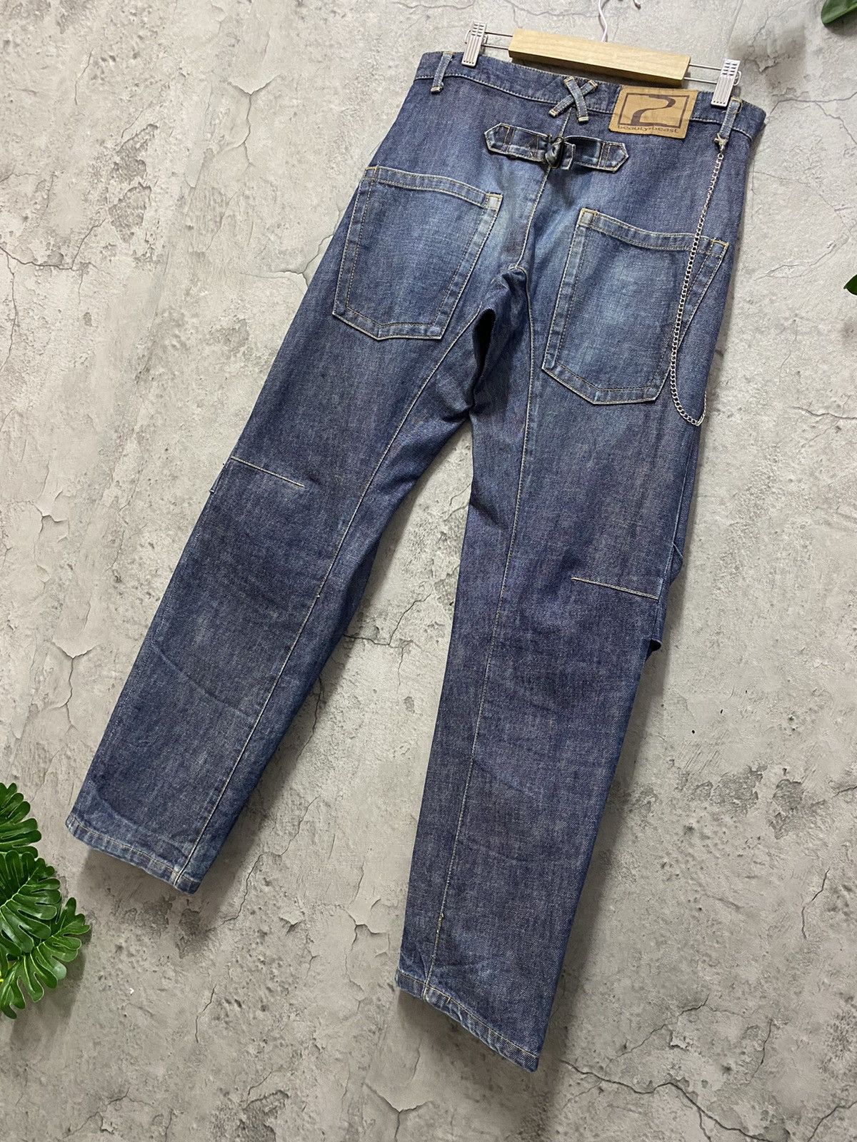 20471120 × Beauty Beast Archive 90’s Beauty Beast Engineered Buckle Back Denim Pants Size US 32 / EU 48 - 11 Thumbnail