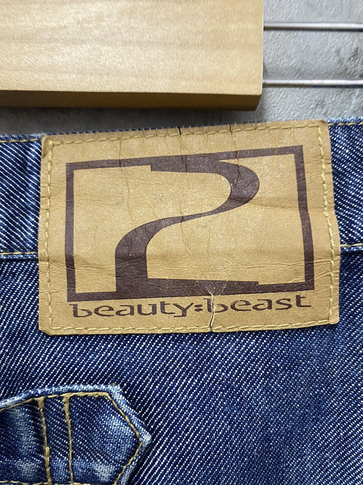 20471120 × Beauty Beast Archive 90’s Beauty Beast Engineered Buckle Back Denim Pants Size US 32 / EU 48 - 17 Thumbnail