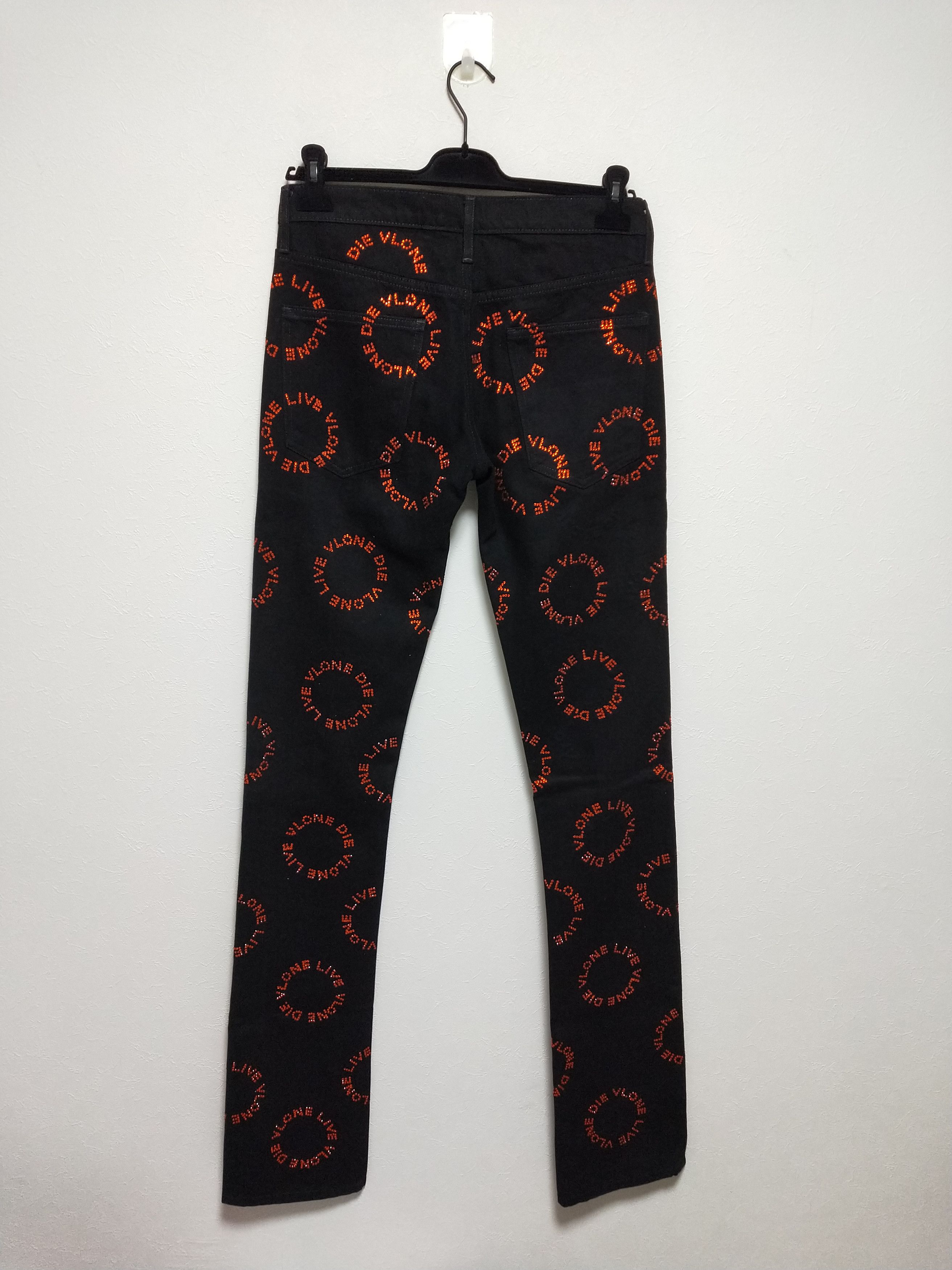 Vlone Rhinestone Denim Jeans Size US 30 / EU 46 - 2 Thumbnail