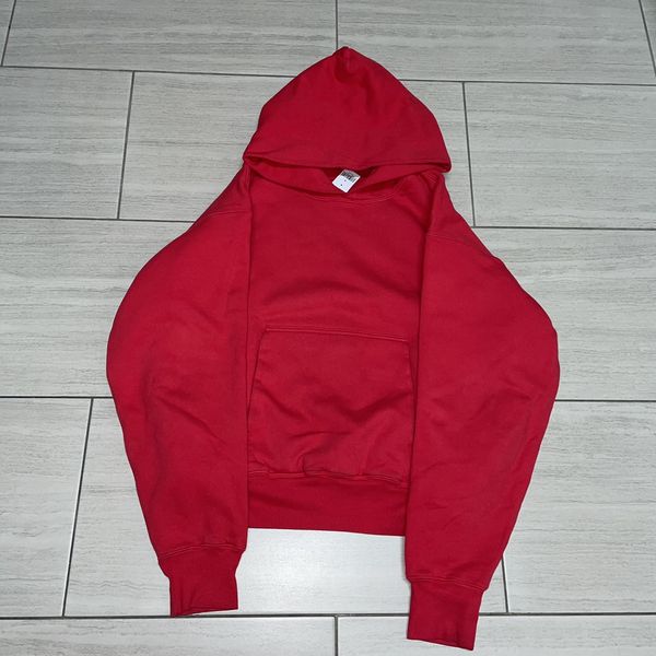 yeezy hoodie red