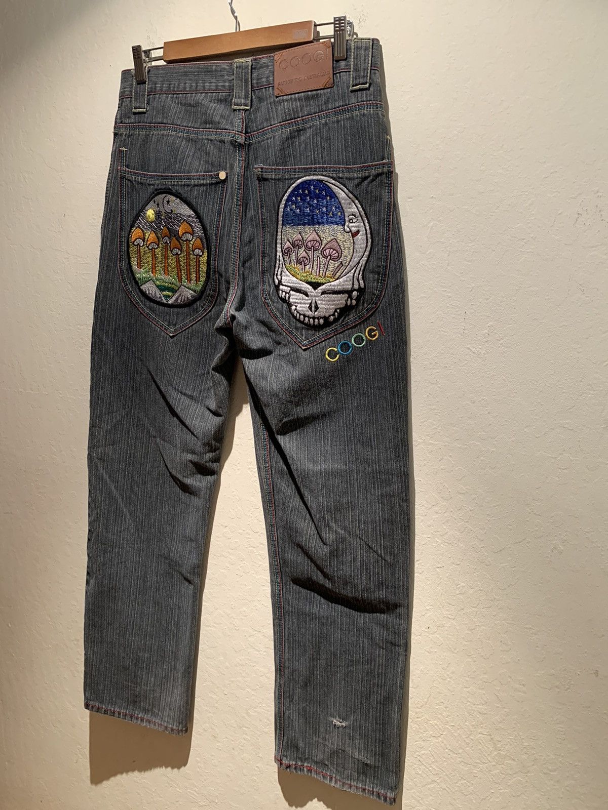 Vintage *RARE* Vintage Coogi Mushroom Embroidered Denim Jeans | Grailed