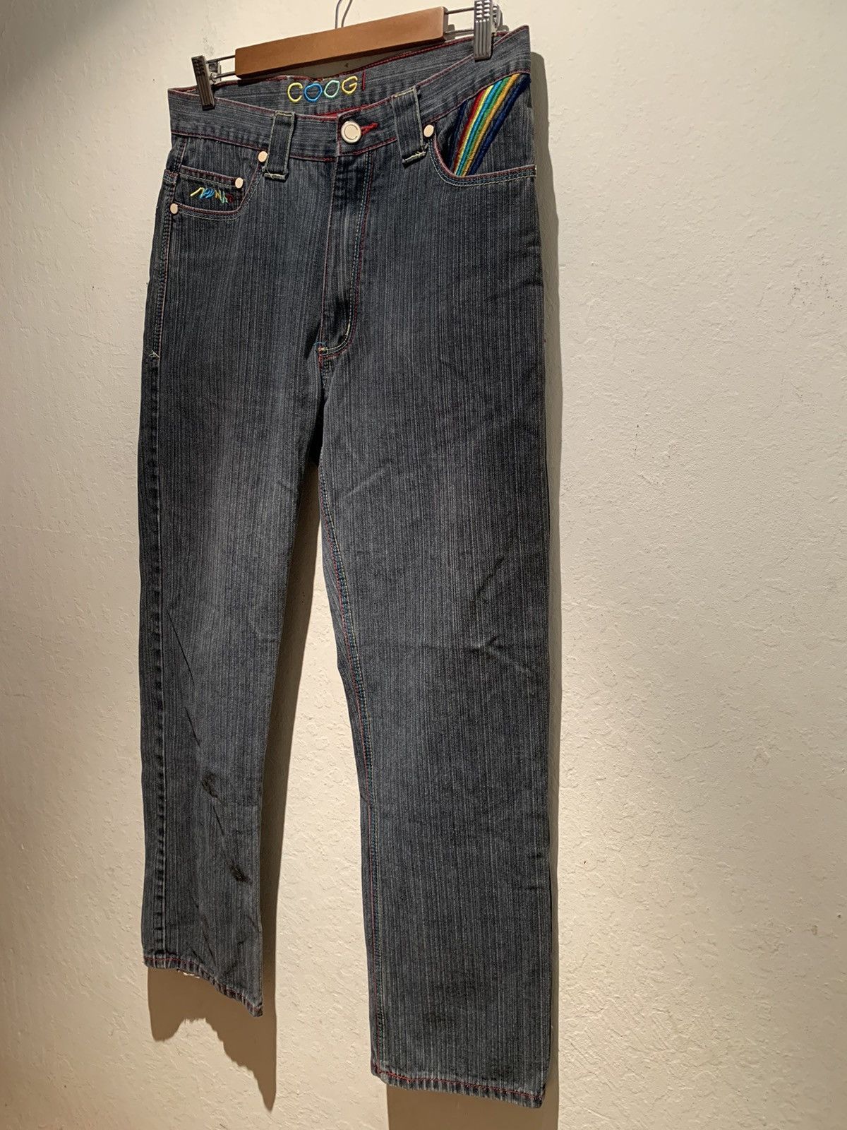 Coogi × Vintage RARE* Vintage Coogi Grateful Dead Mushroom Skull Denim Jeans Size US 32 / EU 48 - 2 Thumbnail