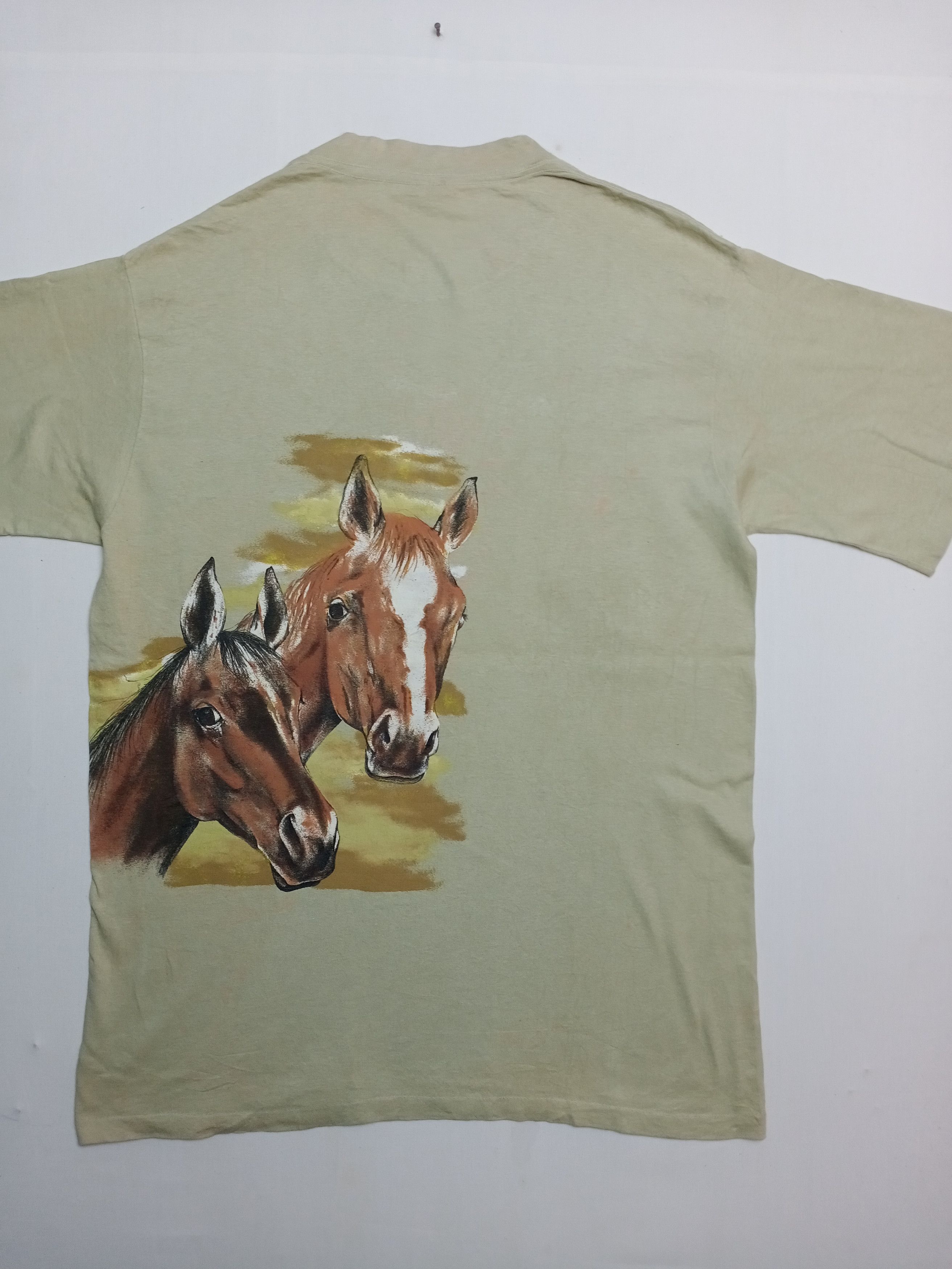 Cowboy Equipment × Habitat × Vintage Vintage Horses Cowboy Overprint Habitat T-shirt Size US L / EU 52-54 / 3 - 2 Thumbnail