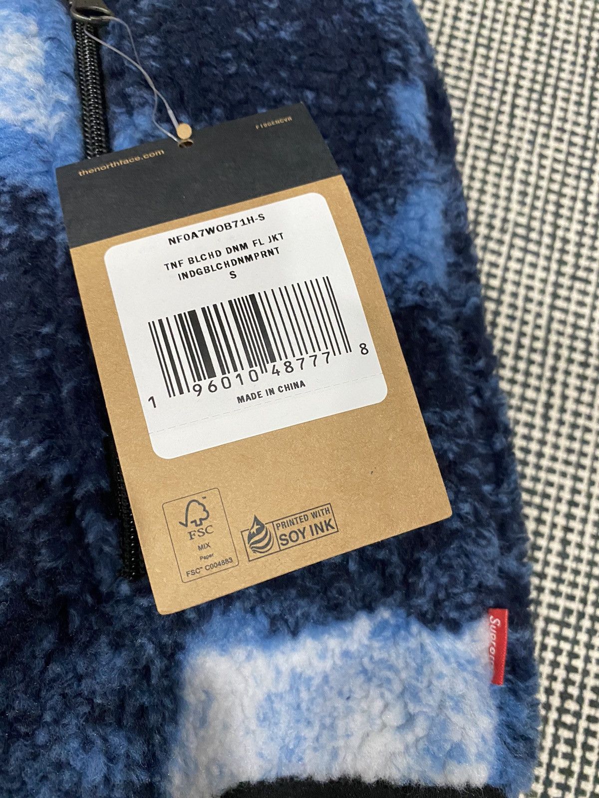 Supreme × The North Face Supreme The North Face Bleached Denim Print Fleece Jacket Size US S / EU 44-46 / 1 - 5 Thumbnail