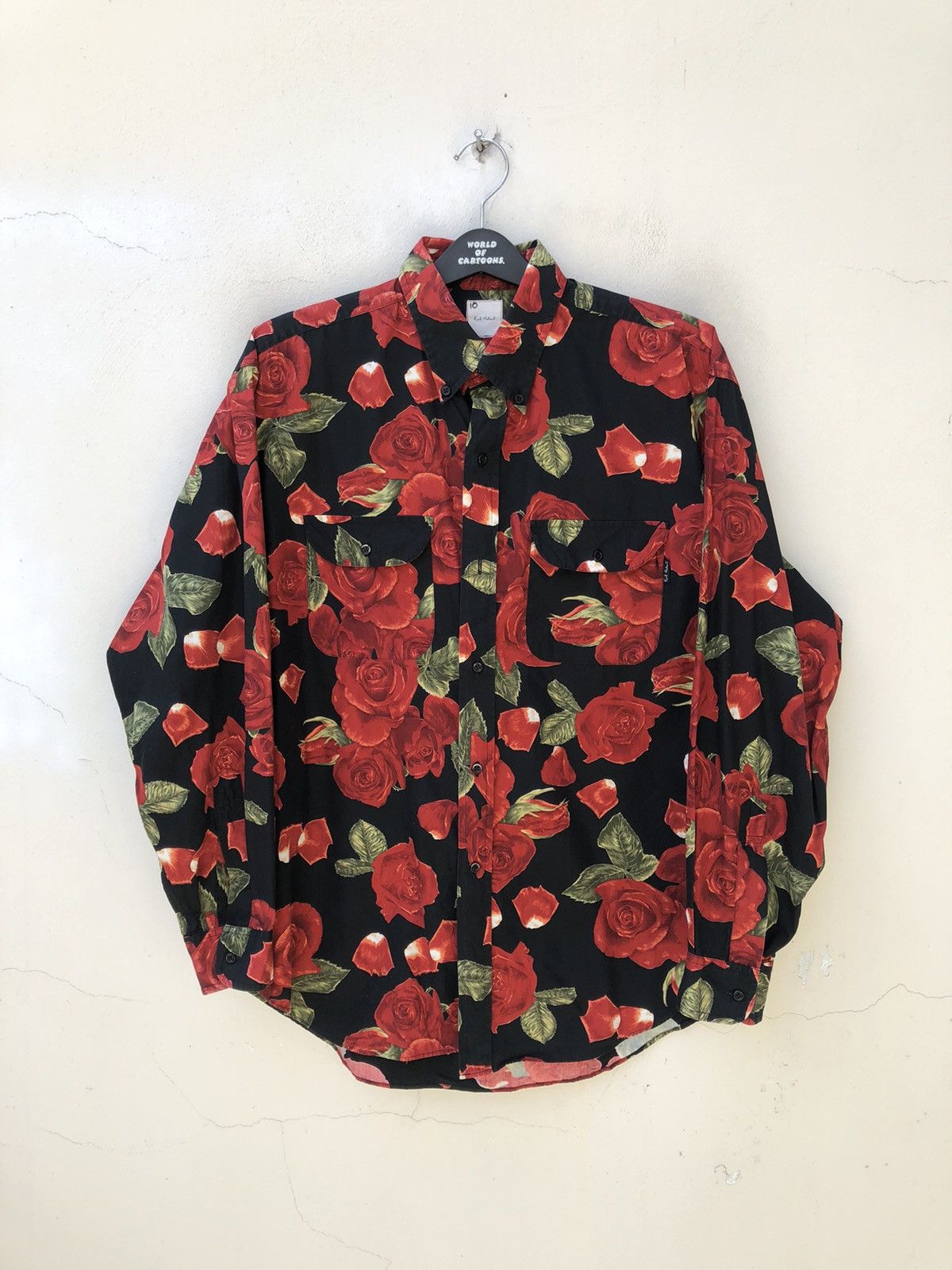 Karl Helmut Vintage Karl Helmut Japan Psychedelic Roses Button Shirt Size US M / EU 48-50 / 2 - 6 Thumbnail