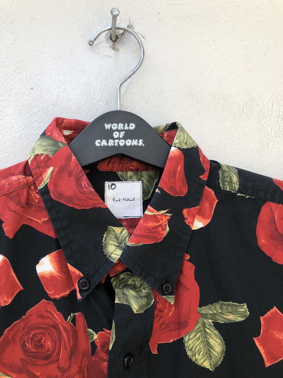 Karl Helmut Vintage Karl Helmut Japan Psychedelic Roses Button Shirt Size US M / EU 48-50 / 2 - 7 Thumbnail