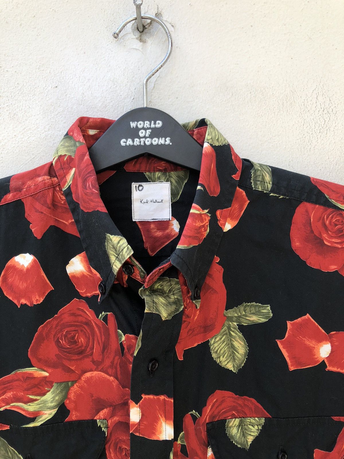 Karl Helmut Vintage Karl Helmut Japan Psychedelic Roses Button Shirt Size US M / EU 48-50 / 2 - 8 Thumbnail