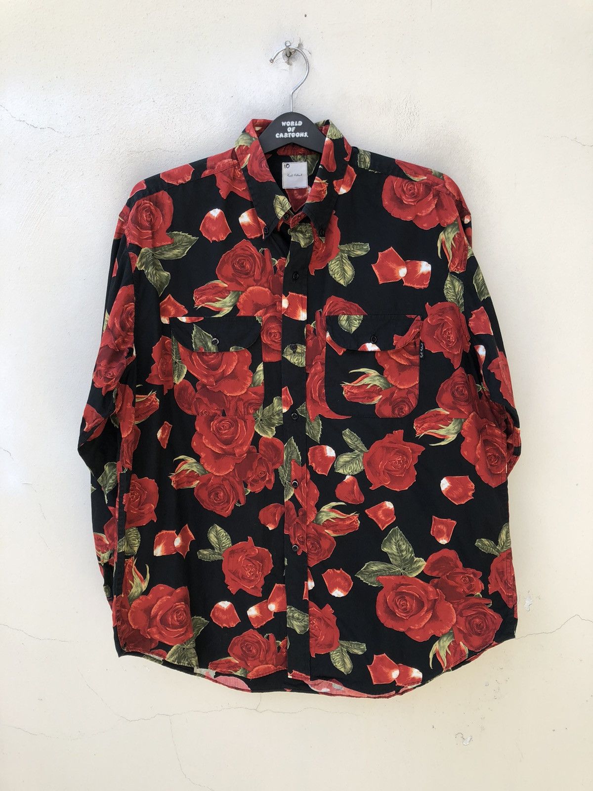 Karl Helmut Vintage Karl Helmut Japan Psychedelic Roses Button Shirt Size US M / EU 48-50 / 2 - 13 Thumbnail