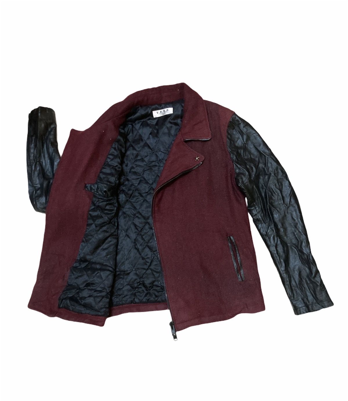 Japanese Brand Double Collar Leather Arm Jacket Size US L / EU 52-54 / 3 - 3 Thumbnail