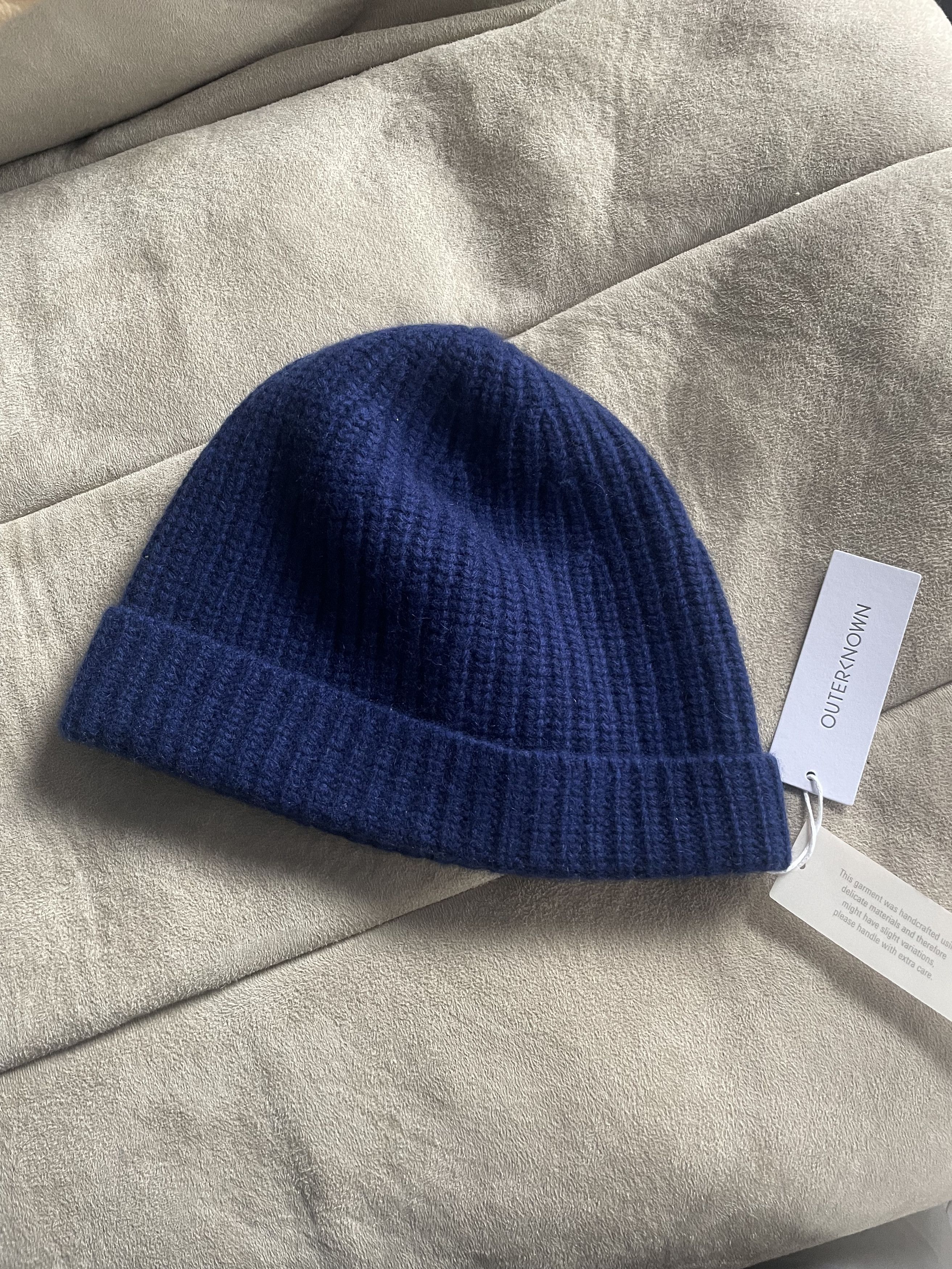 Outerknown Ribbed Recycled Cashmere and Merino Beanie Size ONE SIZE - 1 Thumbnail