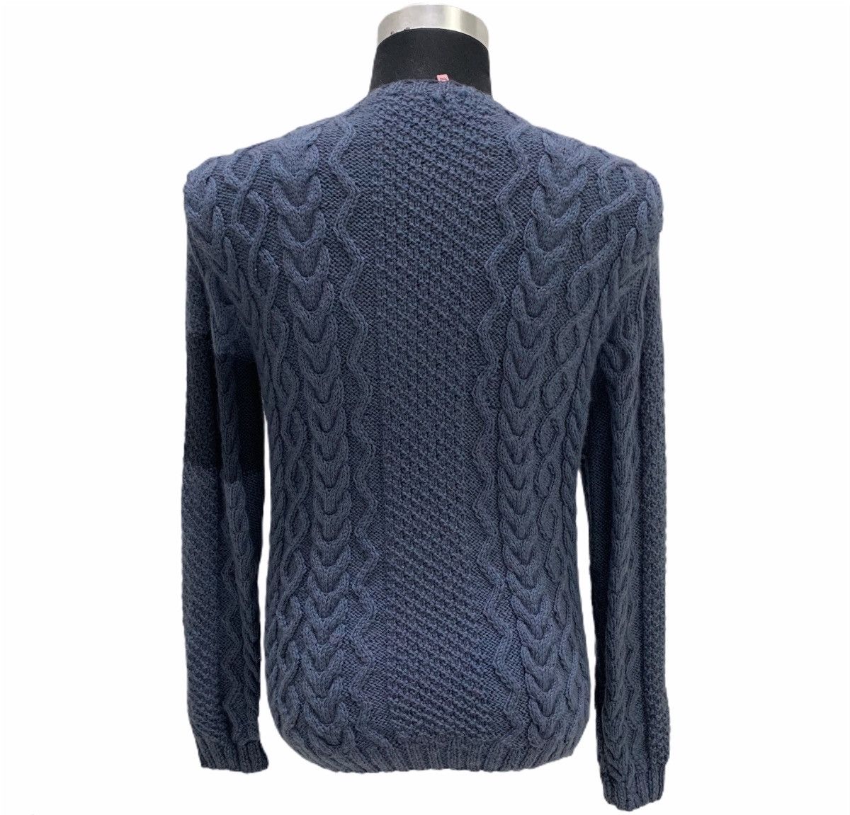 Aran Isles Knitwear × Japanese Brand Irish Aran Bendigo Merino Wool Cable Knit Cardigan Sweater Size US M / EU 48-50 / 2 - 2 Thumbnail
