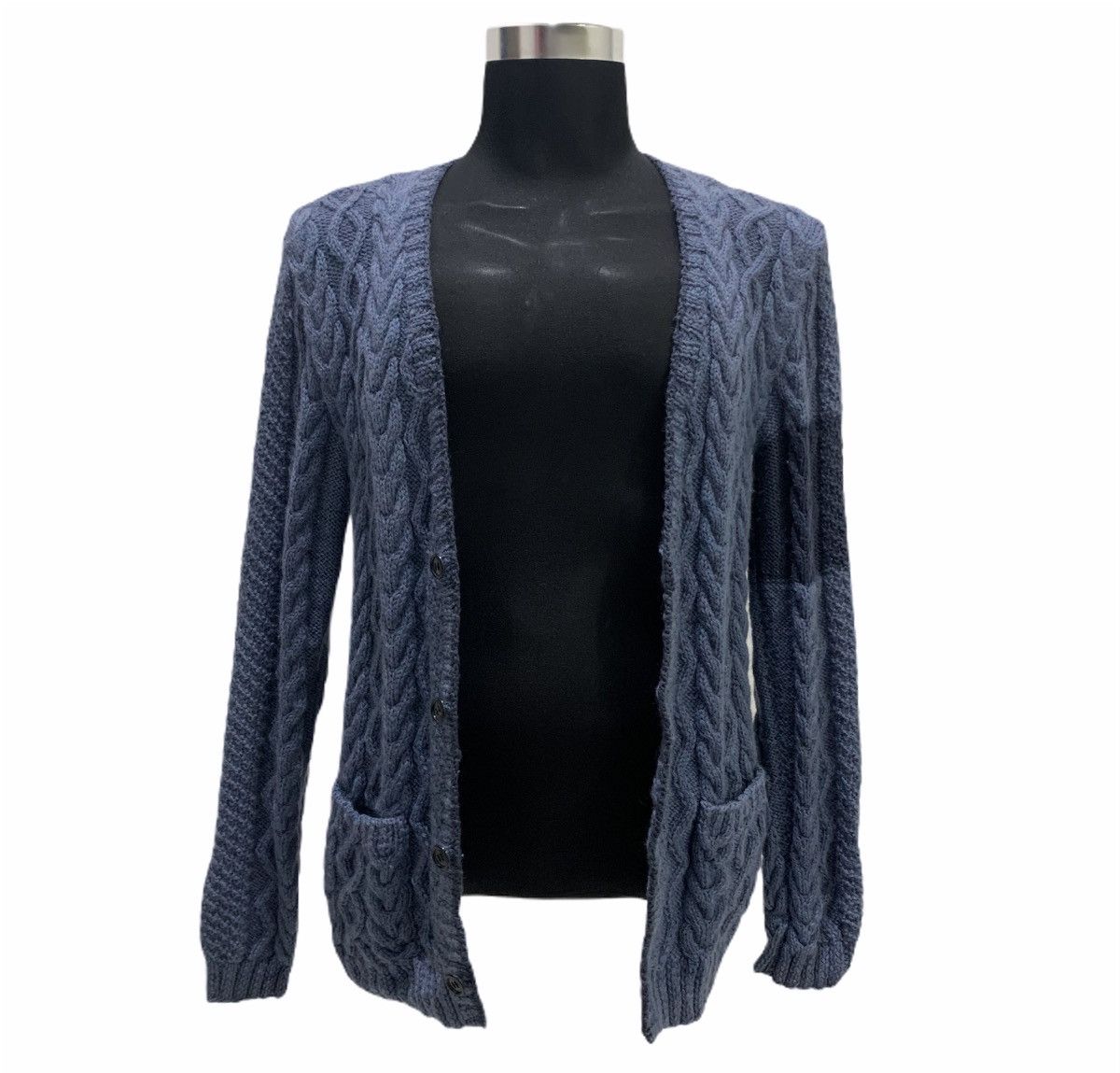 Aran Isles Knitwear × Japanese Brand Irish Aran Bendigo Merino Wool Cable Knit Cardigan Sweater Size US M / EU 48-50 / 2 - 3 Thumbnail