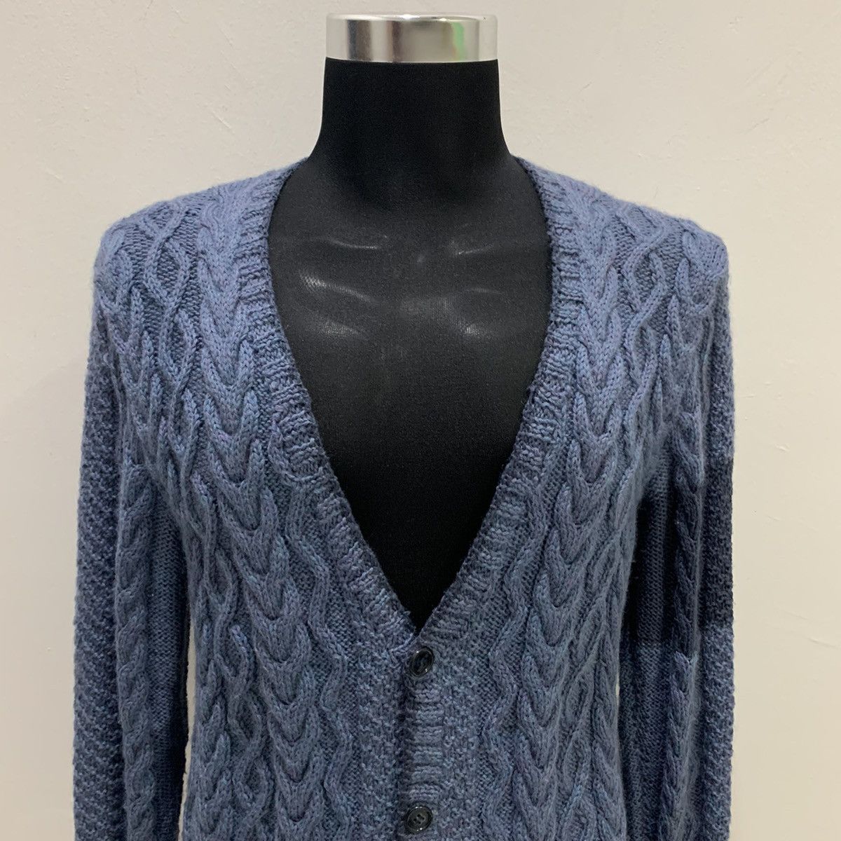 Aran Isles Knitwear × Japanese Brand Irish Aran Bendigo Merino Wool Cable Knit Cardigan Sweater Size US M / EU 48-50 / 2 - 4 Thumbnail