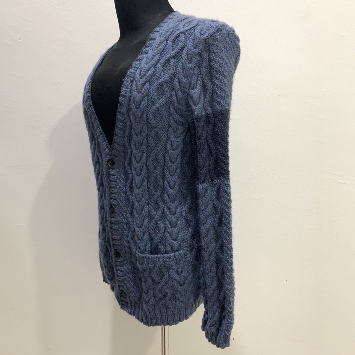 Aran Isles Knitwear × Japanese Brand Irish Aran Bendigo Merino Wool Cable Knit Cardigan Sweater Size US M / EU 48-50 / 2 - 12 Thumbnail