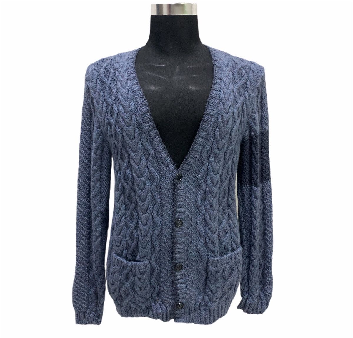 Aran Isles Knitwear × Japanese Brand Irish Aran Bendigo Merino Wool Cable Knit Cardigan Sweater Size US M / EU 48-50 / 2 - 1 Thumbnail