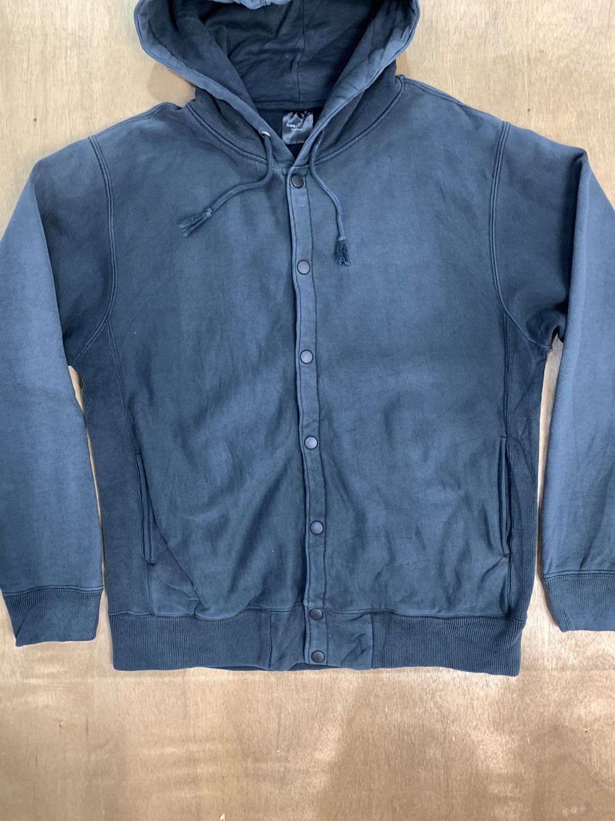 Faded Glory Vtg FREE STYLE Streetwear Sun Faded Button Up Hoodie Jacket Size US L / EU 52-54 / 3 - 4 Thumbnail