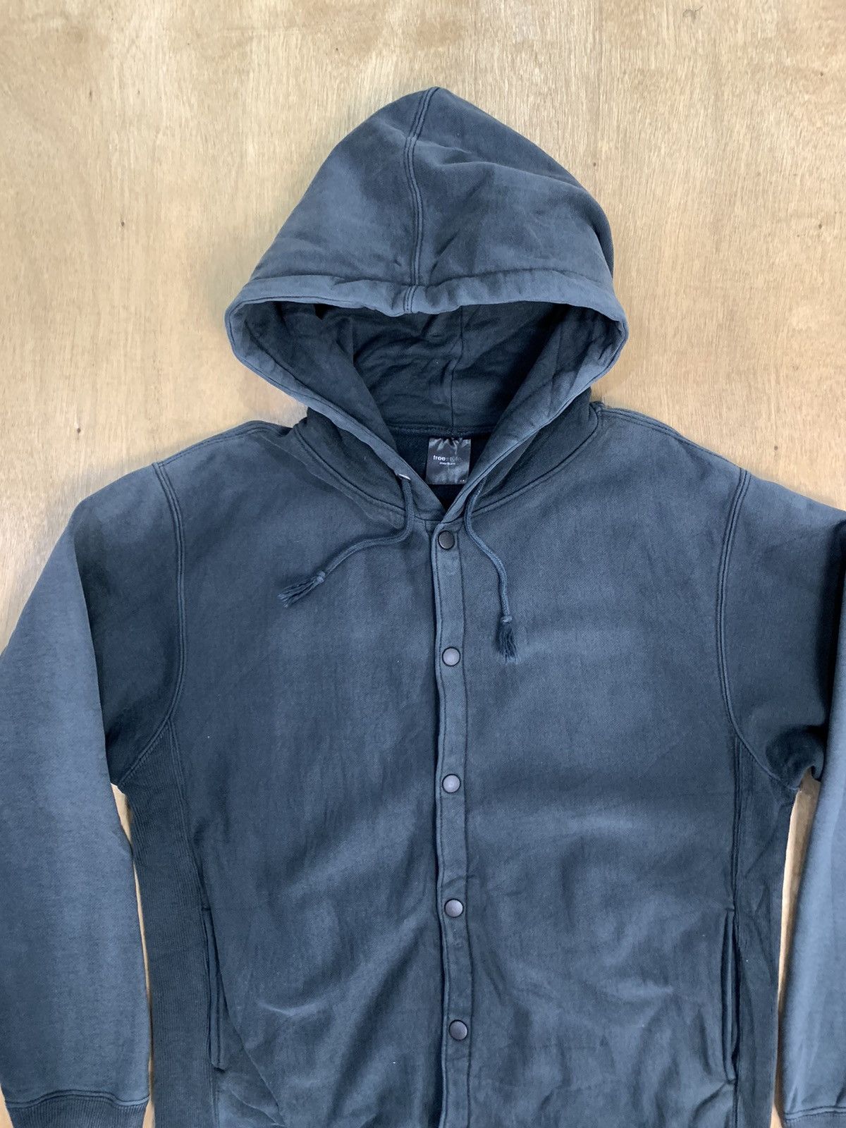Faded Glory Vtg FREE STYLE Streetwear Sun Faded Button Up Hoodie Jacket Size US L / EU 52-54 / 3 - 3 Thumbnail