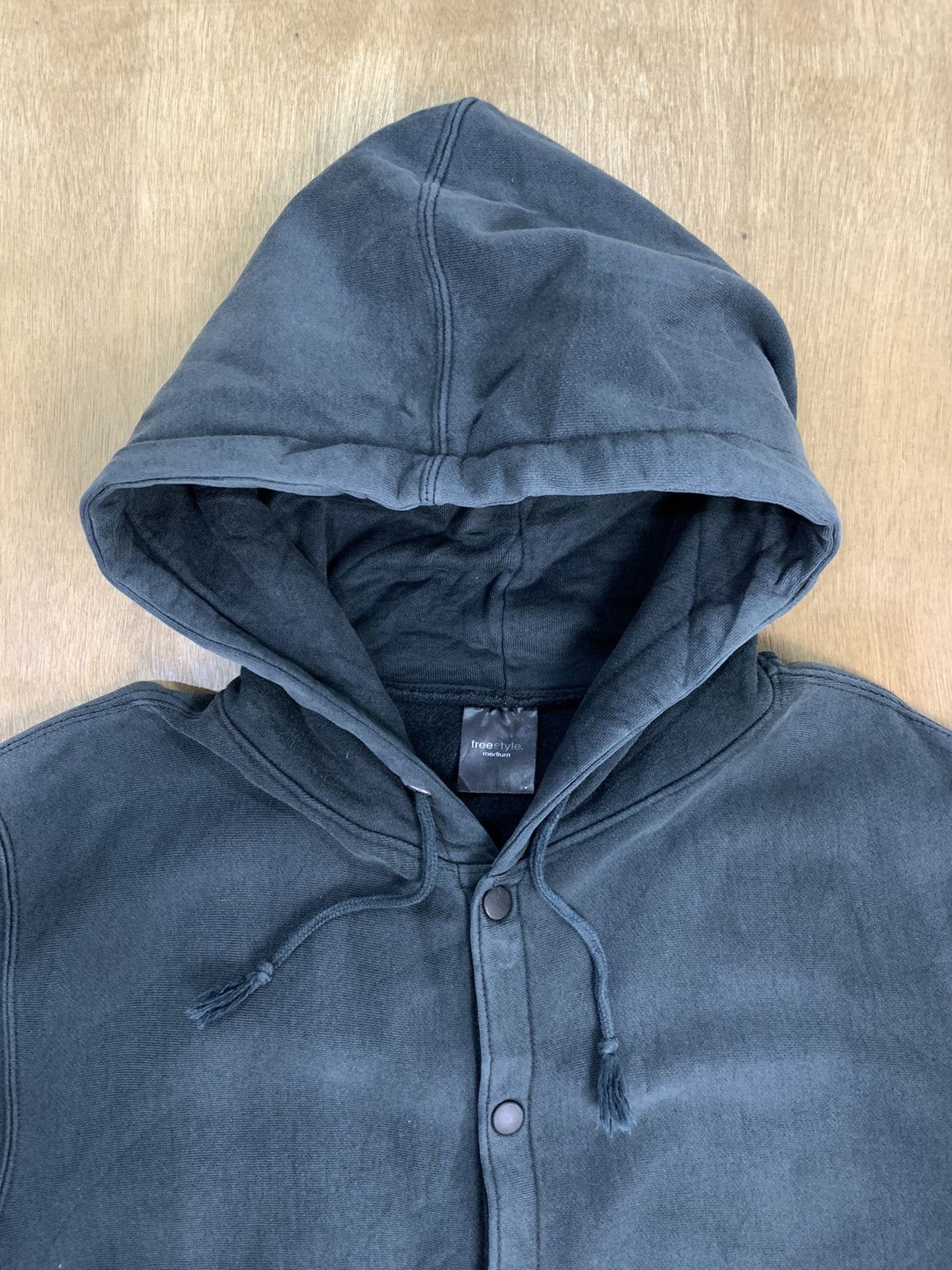 Faded Glory Vtg FREE STYLE Streetwear Sun Faded Button Up Hoodie Jacket Size US L / EU 52-54 / 3 - 7 Thumbnail