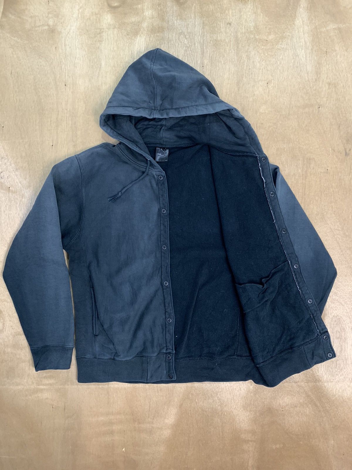 Faded Glory Vtg FREE STYLE Streetwear Sun Faded Button Up Hoodie Jacket Size US L / EU 52-54 / 3 - 17 Thumbnail