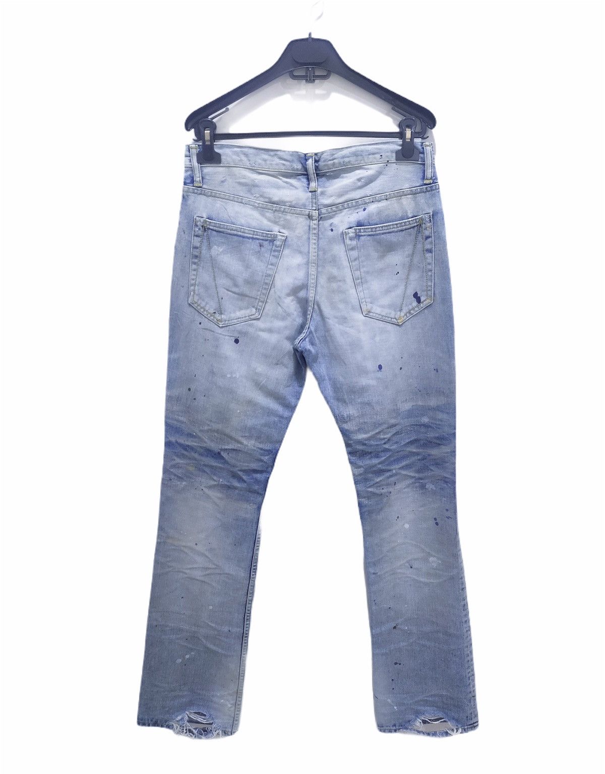 Japanese Brand × Seditionaries WIN & SONS Boro Patchwork Rugged Paint Splatter Denim Jeans Size US 30 / EU 46 - 2 Thumbnail