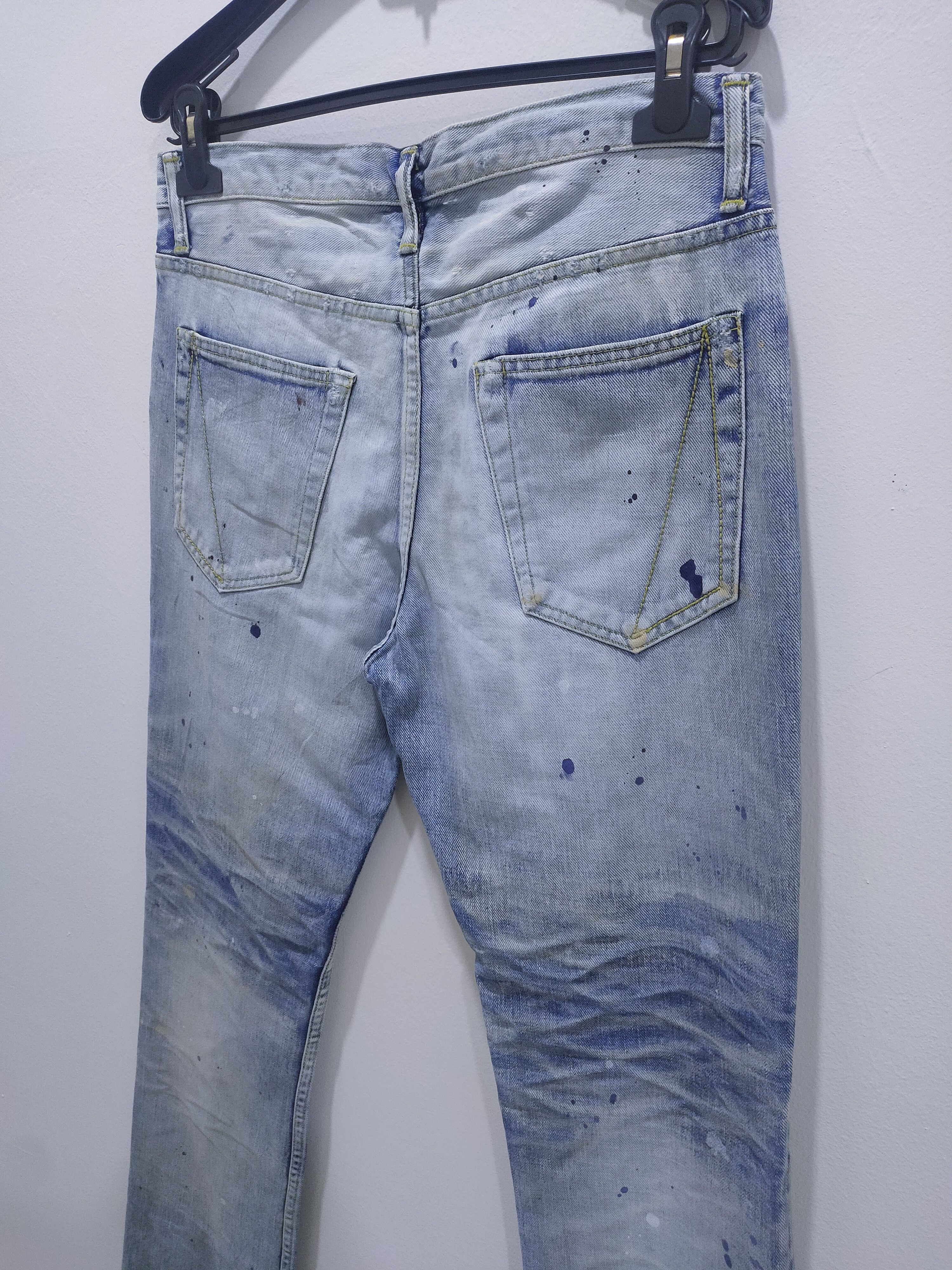 Japanese Brand × Seditionaries WIN & SONS Boro Patchwork Rugged Paint Splatter Denim Jeans Size US 30 / EU 46 - 18 Thumbnail