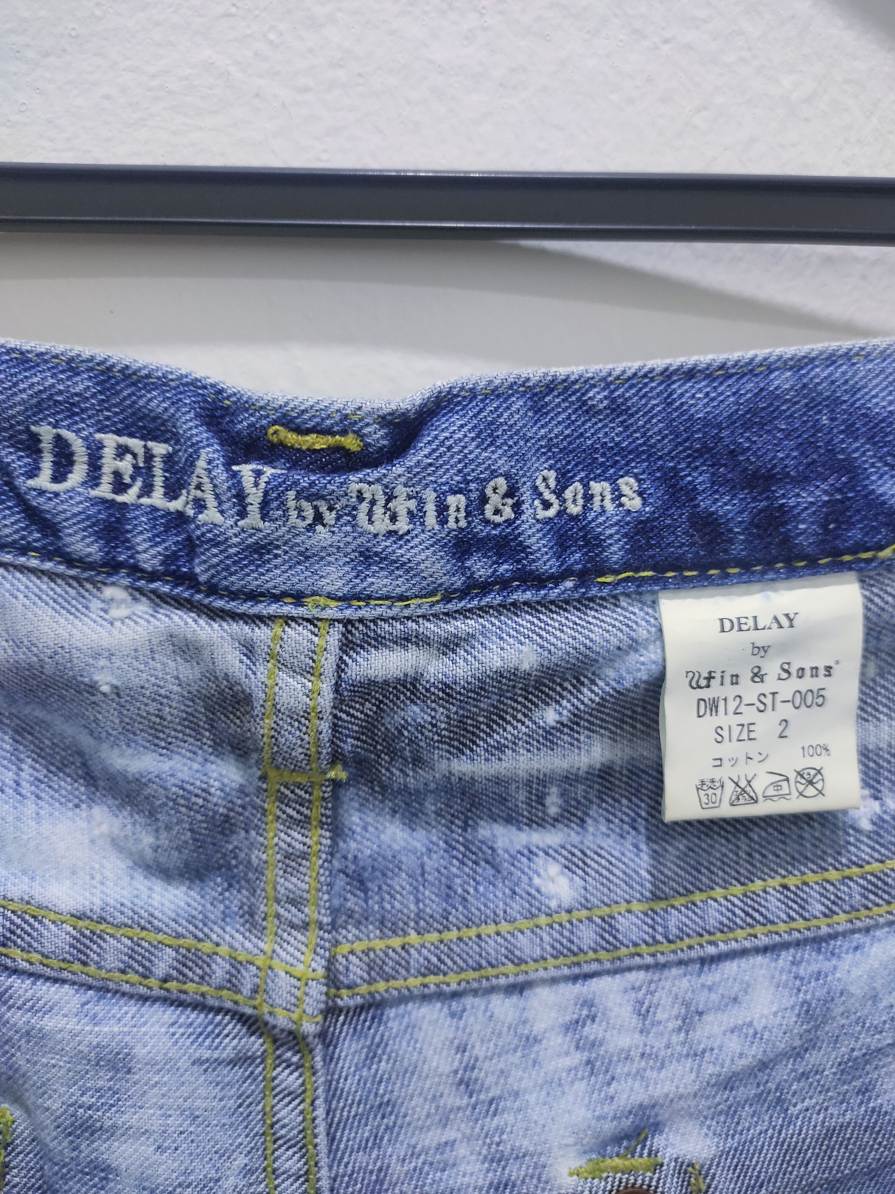 Japanese Brand × Seditionaries WIN & SONS Boro Patchwork Rugged Paint Splatter Denim Jeans Size US 30 / EU 46 - 23 Thumbnail