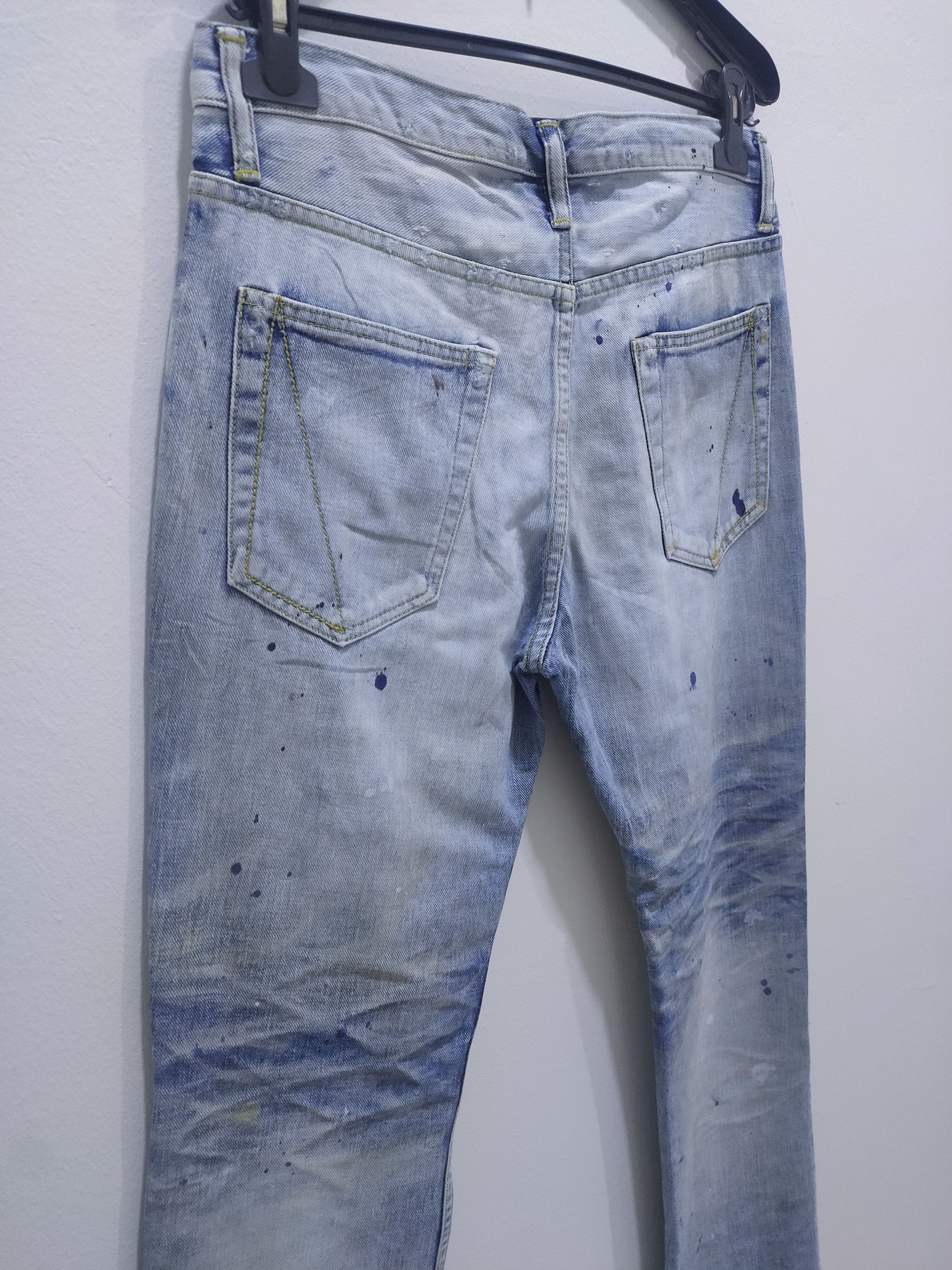 Japanese Brand × Seditionaries WIN & SONS Boro Patchwork Rugged Paint Splatter Denim Jeans Size US 30 / EU 46 - 15 Thumbnail