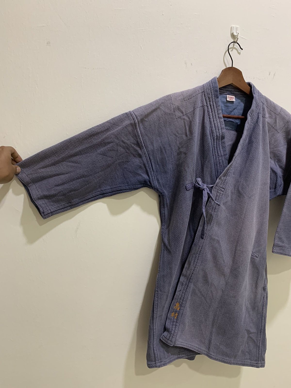 Indigo × Japanese Brand VISVIM Inspired Indigo Sanjuro Noragi Denim Kimono Jacket Size US M / EU 48-50 / 2 - 8 Thumbnail