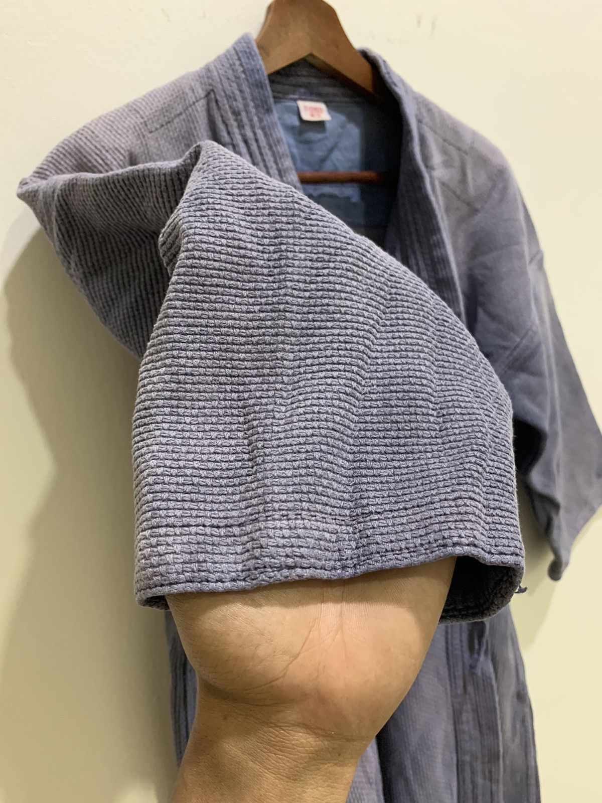 Indigo × Japanese Brand VISVIM Inspired Indigo Sanjuro Noragi Denim Kimono Jacket Size US M / EU 48-50 / 2 - 19 Thumbnail