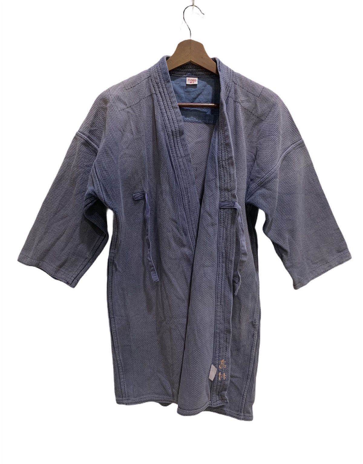 Indigo × Japanese Brand VISVIM Inspired Indigo Sanjuro Noragi Denim Kimono Jacket Size US M / EU 48-50 / 2 - 3 Thumbnail