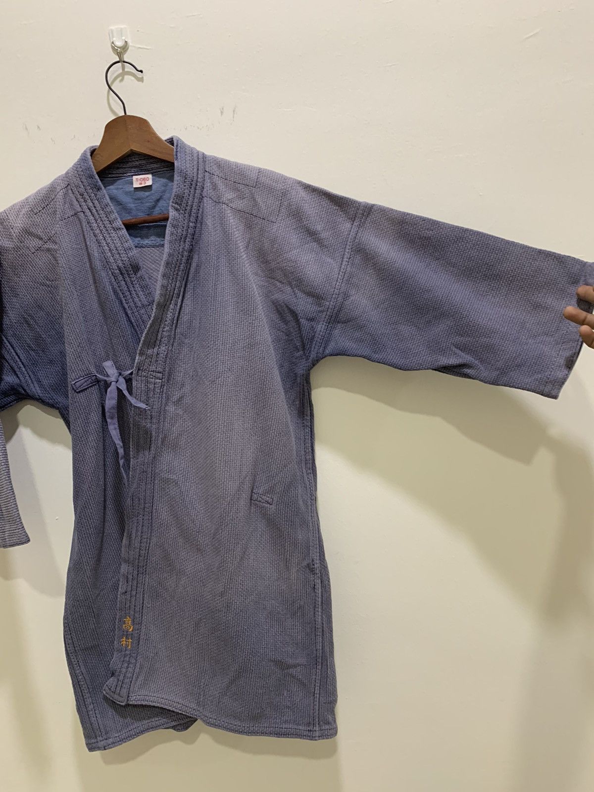 Indigo × Japanese Brand VISVIM Inspired Indigo Sanjuro Noragi Denim Kimono Jacket Size US M / EU 48-50 / 2 - 9 Thumbnail