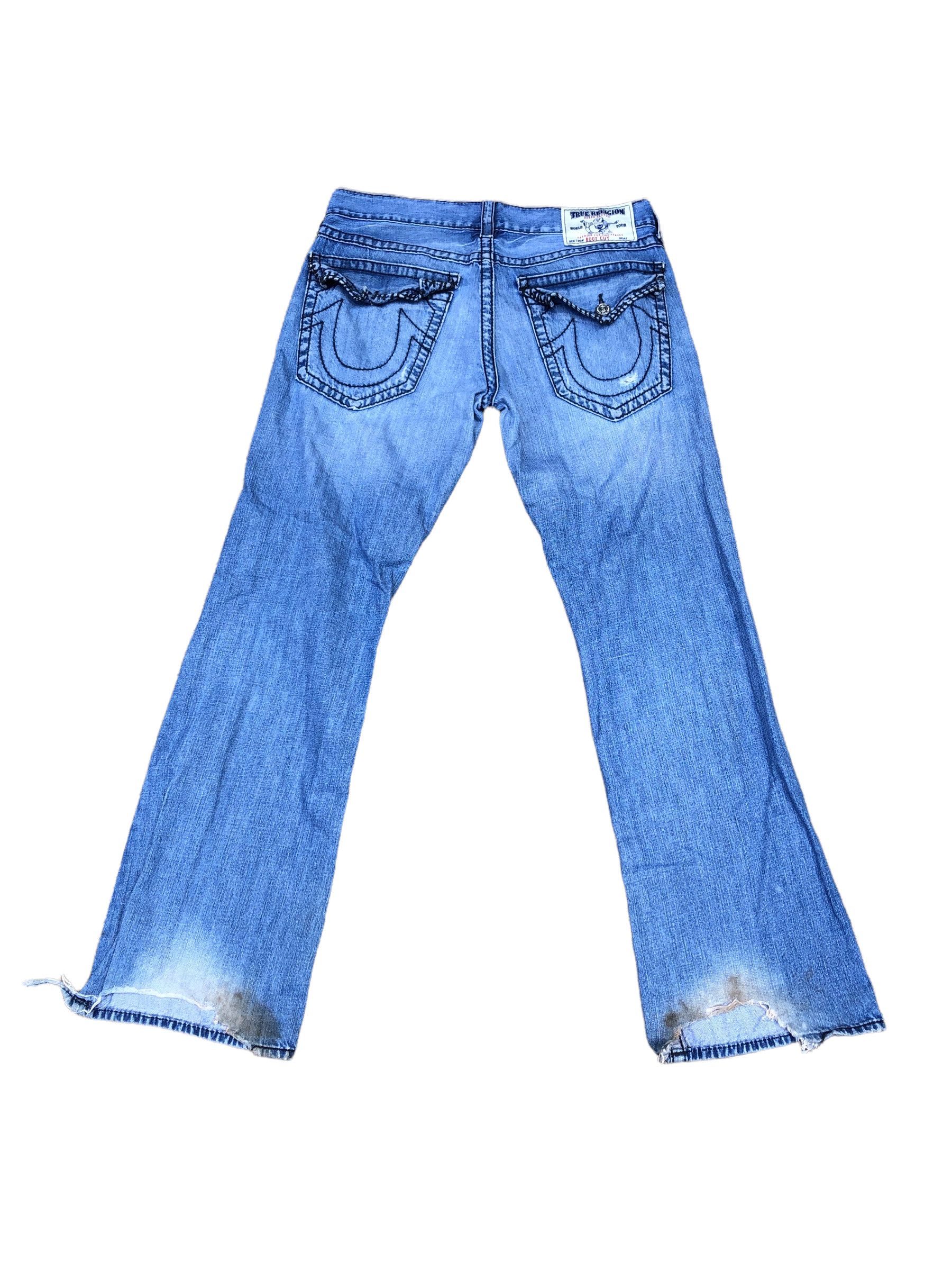 True Religion × Vintage Vintage True Religion Jeans Size 34 BOOT CUT Blue Size US 34 / EU 50 - 4 Thumbnail
