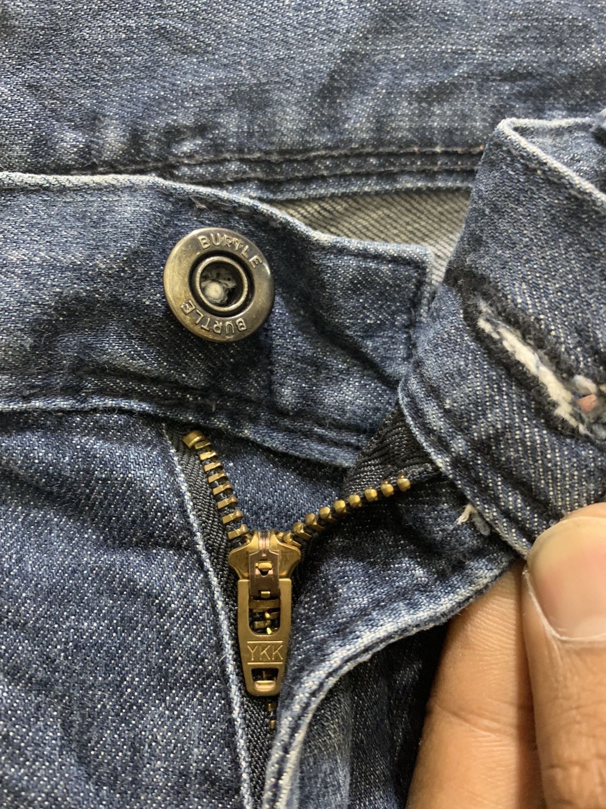 Seditionaries BURTLE 7 Pocket Workwear Patchwork Biker Denim Rider Jeans Size US 32 / EU 48 - 13 Thumbnail