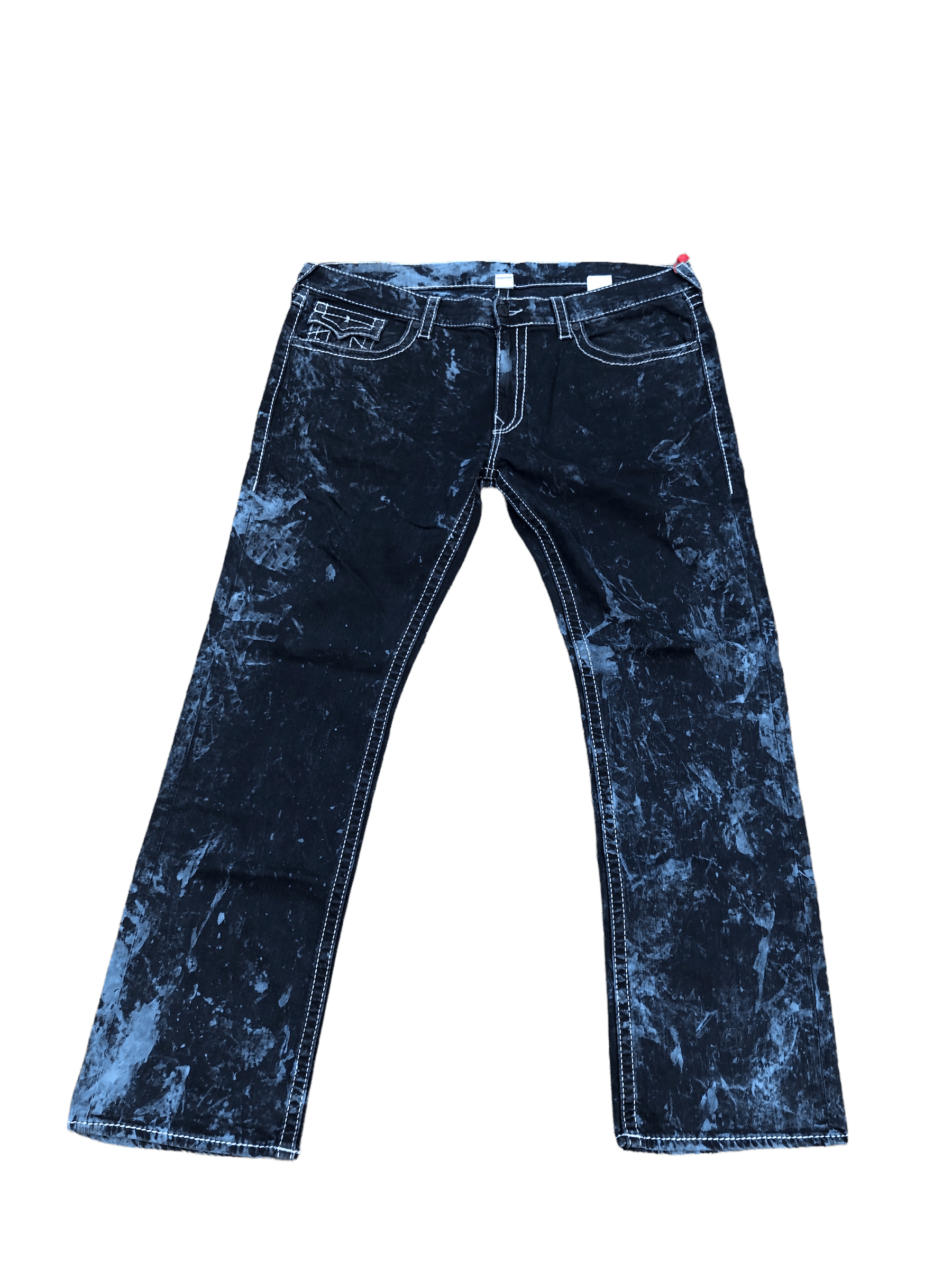 True Religion × Vintage Vintage True Religion Jeans Size 40 STRAIGHT Blue/Black Size US 40 / EU 56 - 4 Thumbnail