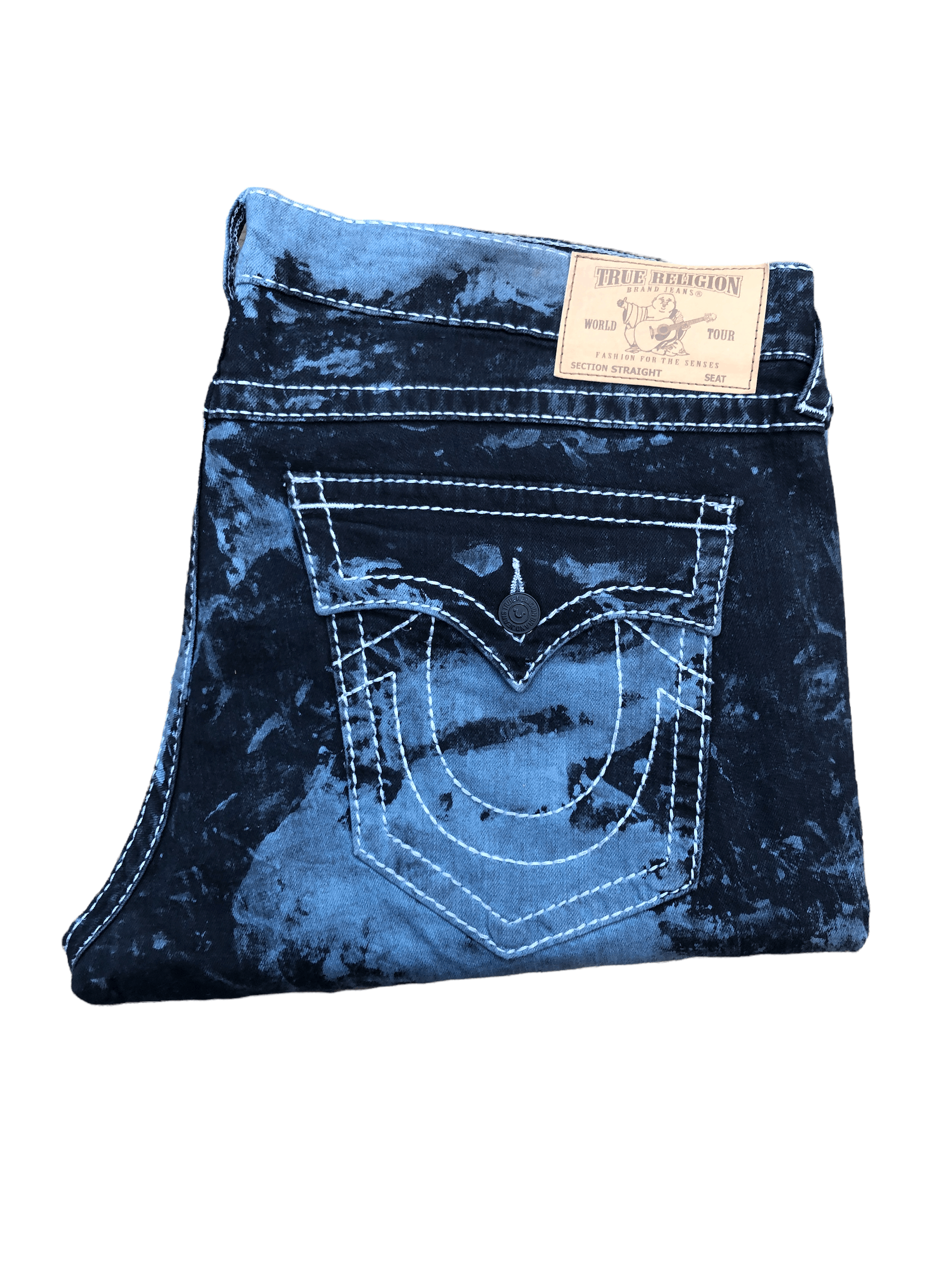 True Religion × Vintage Vintage True Religion Jeans Size 40 STRAIGHT Blue/Black Size US 40 / EU 56 - 1 Thumbnail