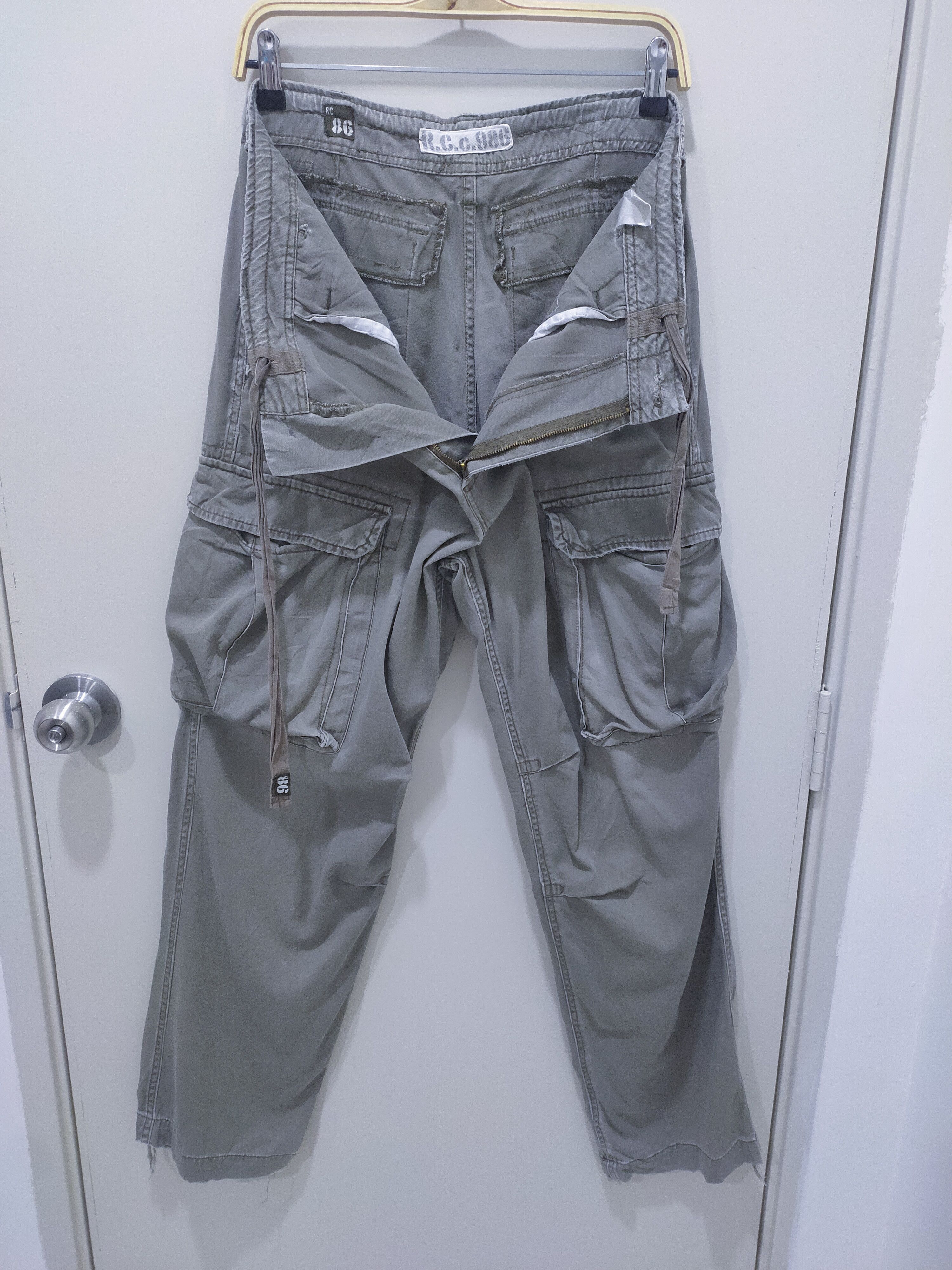 Japanese Brand REAL CRUSH CLOTHING R.C.C 1986 Tactical Utility Cargo Pants Size US 34 / EU 50 - 3 Thumbnail