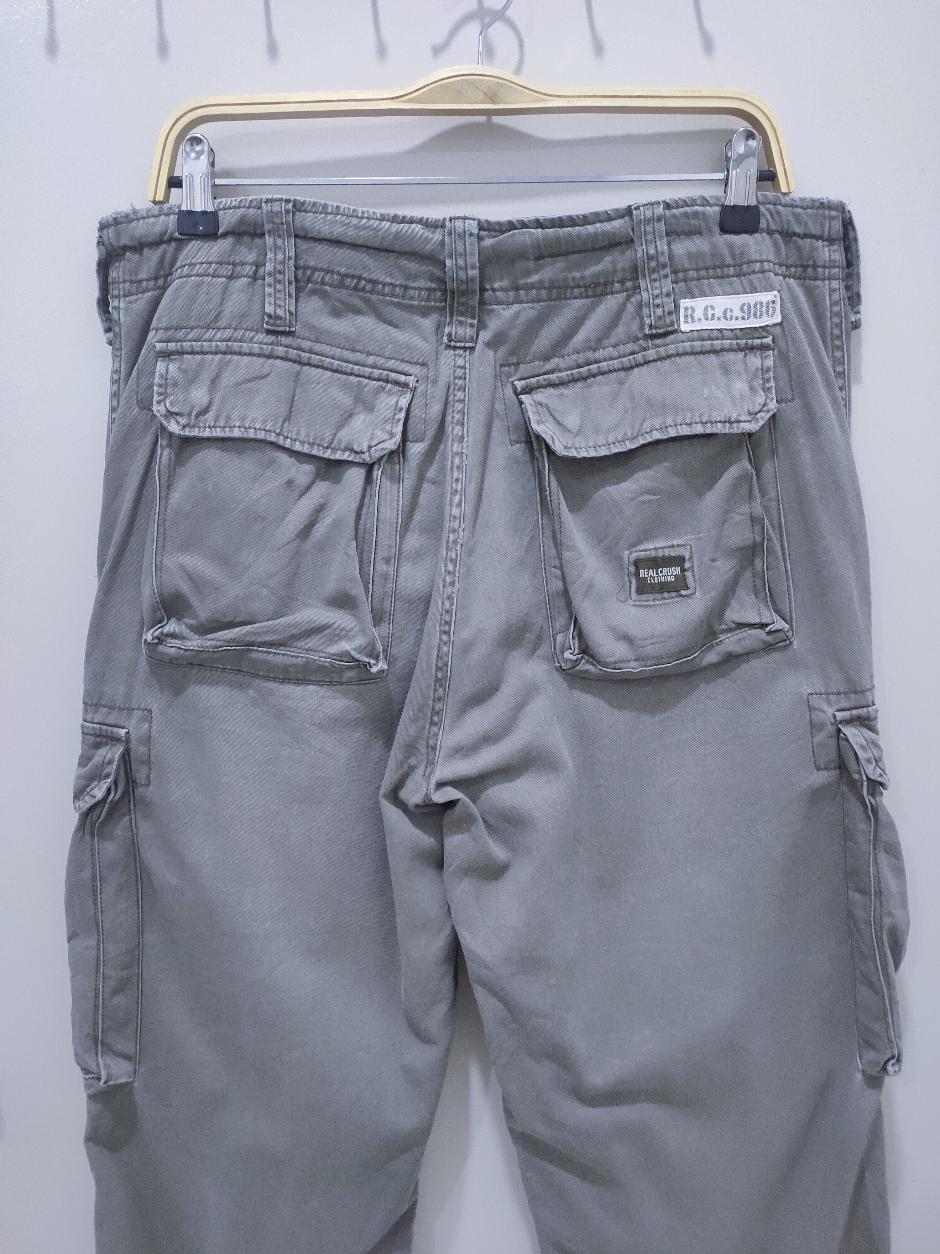 Japanese Brand REAL CRUSH CLOTHING R.C.C 1986 Tactical Utility Cargo Pants Size US 34 / EU 50 - 11 Thumbnail