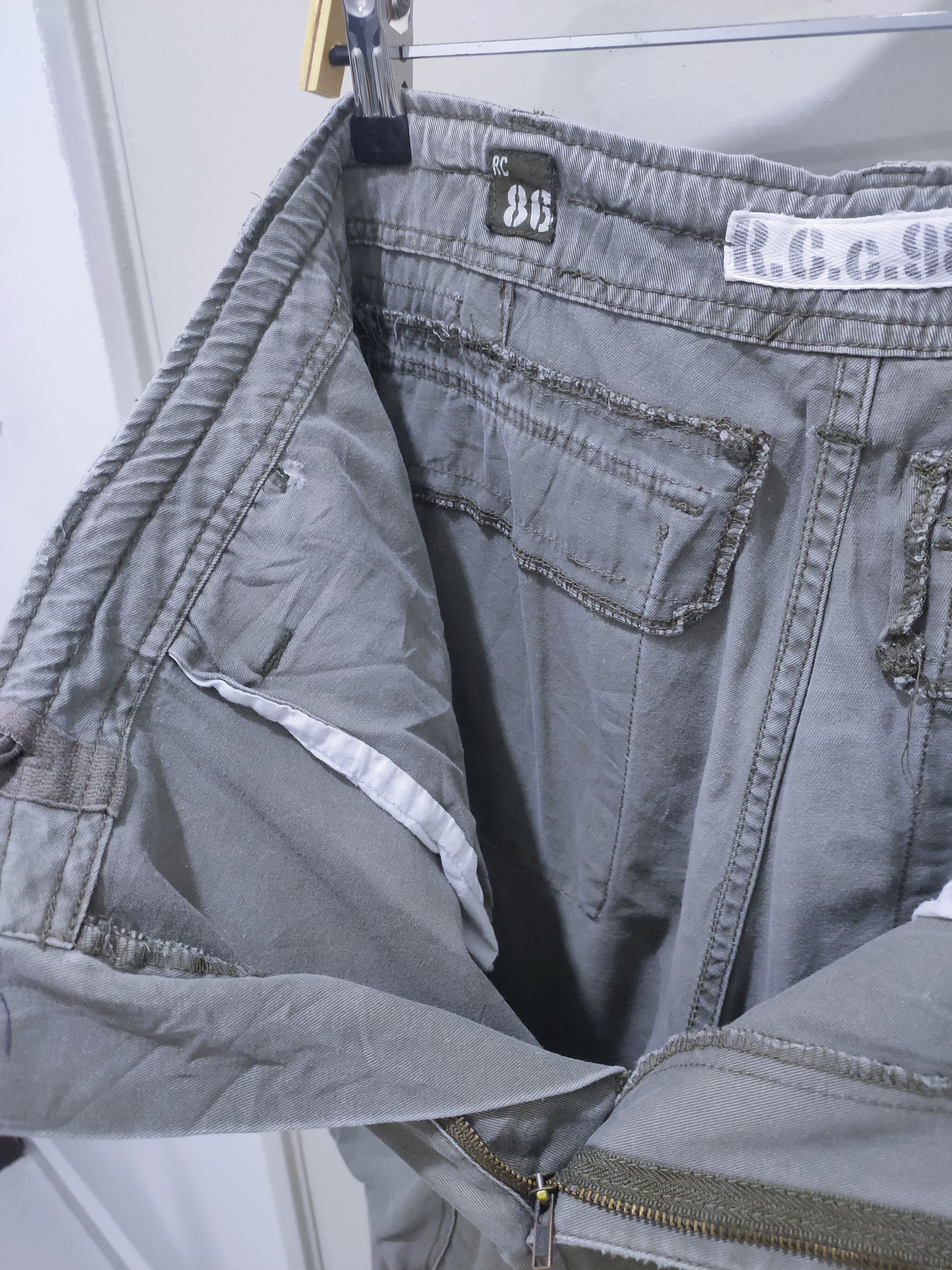 Japanese Brand REAL CRUSH CLOTHING R.C.C 1986 Tactical Utility Cargo Pants Size US 34 / EU 50 - 13 Thumbnail