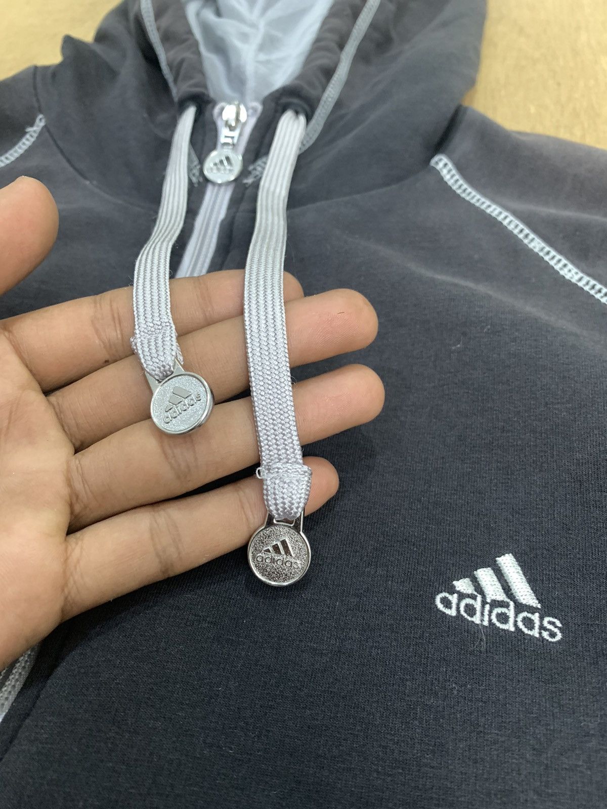 Adidas × OVER THE STRiPES ADIDAS Striped SunFade Embroidery Logo Zipper Hoodie Jacket Size US M / EU 48-50 / 2 - 16 Thumbnail