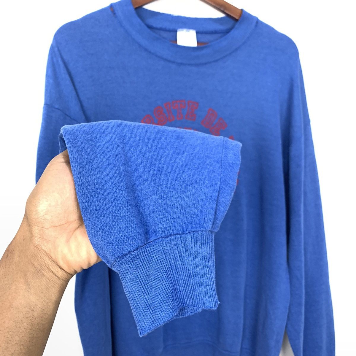 Jerzees Vintage 80s UNIVERSITE DE PARIS SORBONNE Jerzees Sweatshirt Size US L / EU 52-54 / 3 - 11 Thumbnail